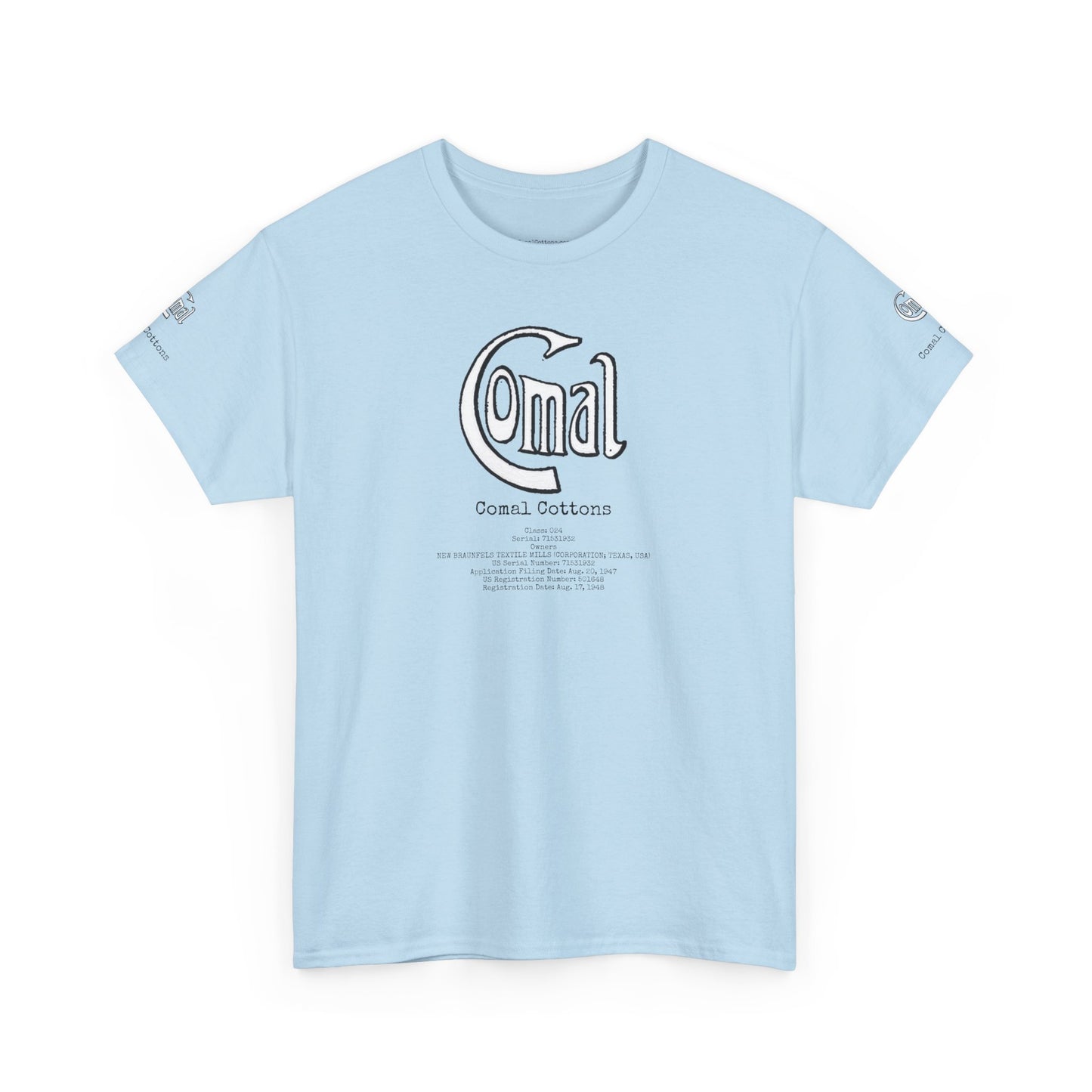 Comal Cottons Unisex Heavy Cotton Tee, ComalCottons.com