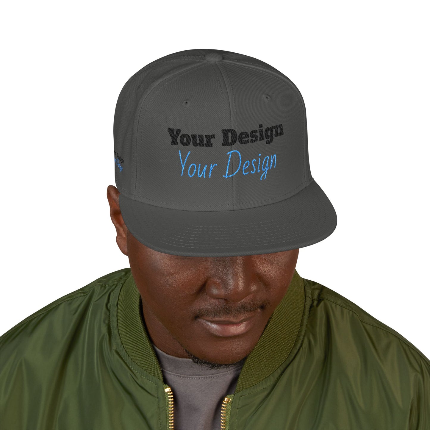 Custom Embroidered Snapback Cap, Trendy Hat, Personalized Gift, Streetwear Accessory, Unique Headwear, Gift for Him/Her OTTO Cap 125-978