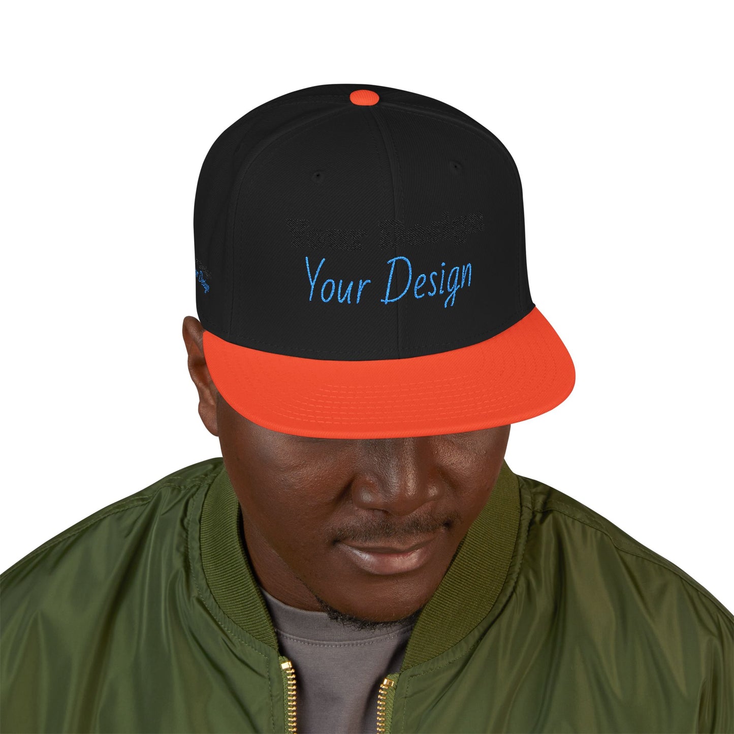 Custom Embroidered Snapback Cap, Trendy Hat, Personalized Gift, Streetwear Accessory, Unique Headwear, Gift for Him/Her OTTO Cap 125-978
