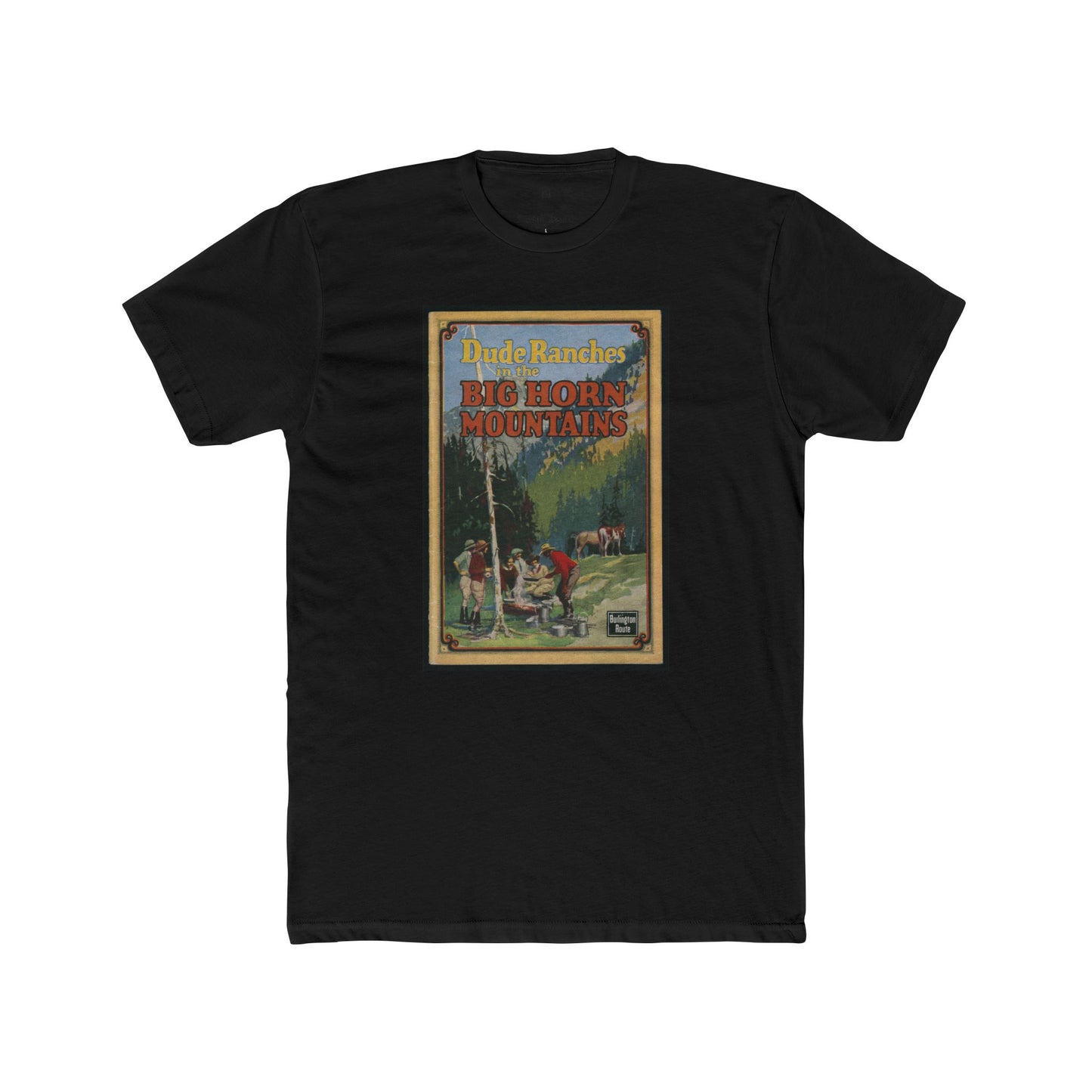 Big Horn Mountain Dude Ranch Vintage Unisex Cotton Crew Tee, Texas Shirt, Gift for Texans, Graphic Tee, Casual Wear, Travel Souvenir, Retro Apparel