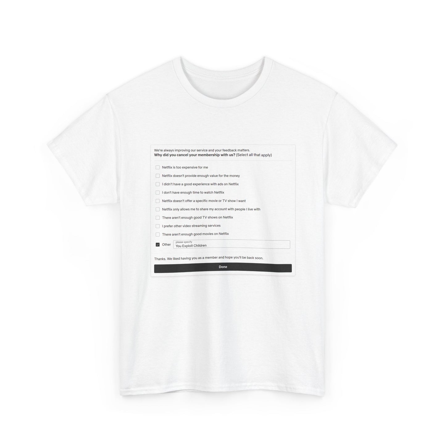Unsubscribe.
