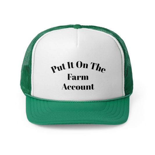 Farm Account Trucker Cap - Fun Farm Hat, Gifts for Farmers, Outdoor Adventures, Country Life, Farm-Themed Apparel