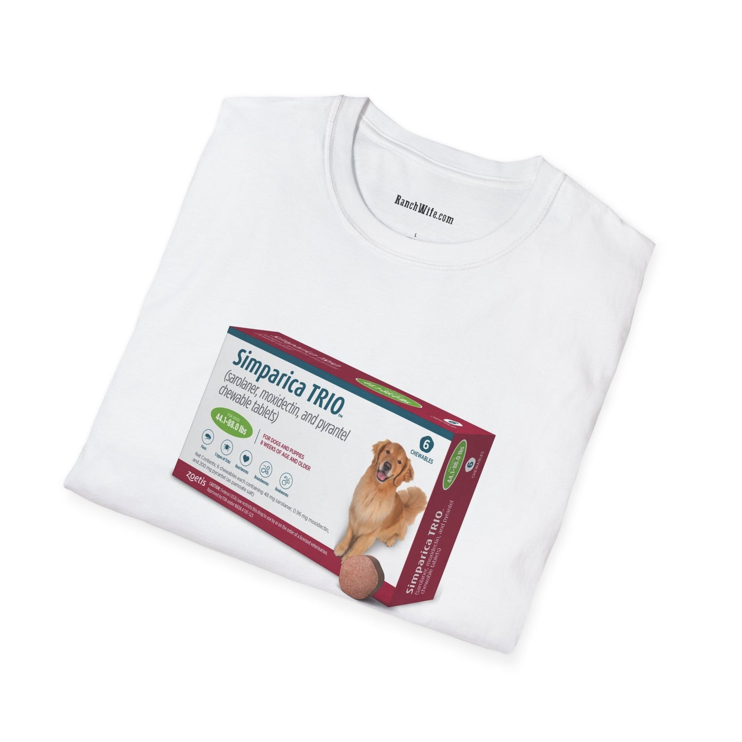 Worm-free T-Shirt, Dog Lover Tee, Gift for Pet Owners, Animal Rescue Fundraiser, Cute Dog Shirt