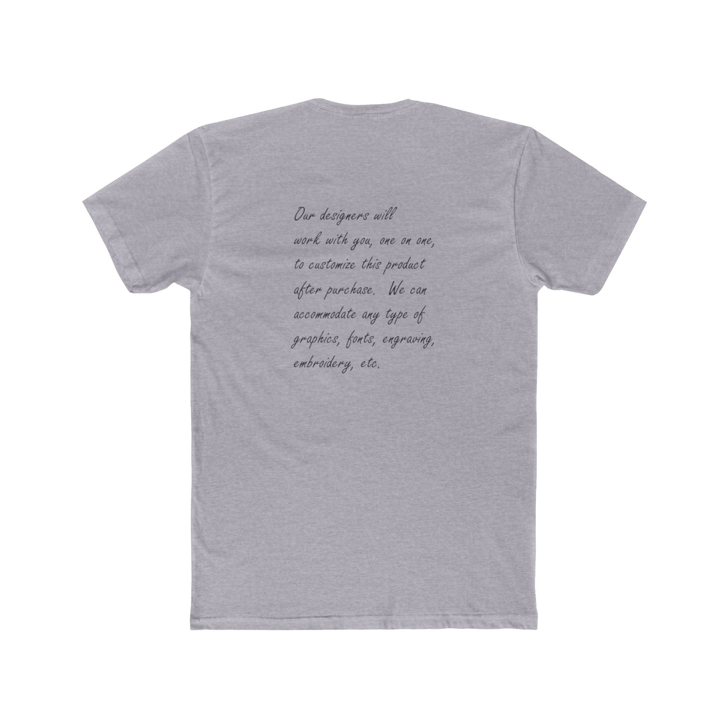 Customizable Unisex Crew Tee - perfect tshirt to highlight your event, business or brand