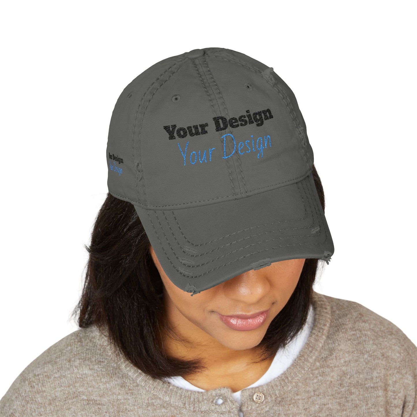 OTTO(R) Cap 104-1018 Distressed Dad Hat, Custom Embroidered Cap, Casual Style Hat, Gift for Dad, Father's Day Gift, Outdoor Adventure Hat, Trendy Sports Hat