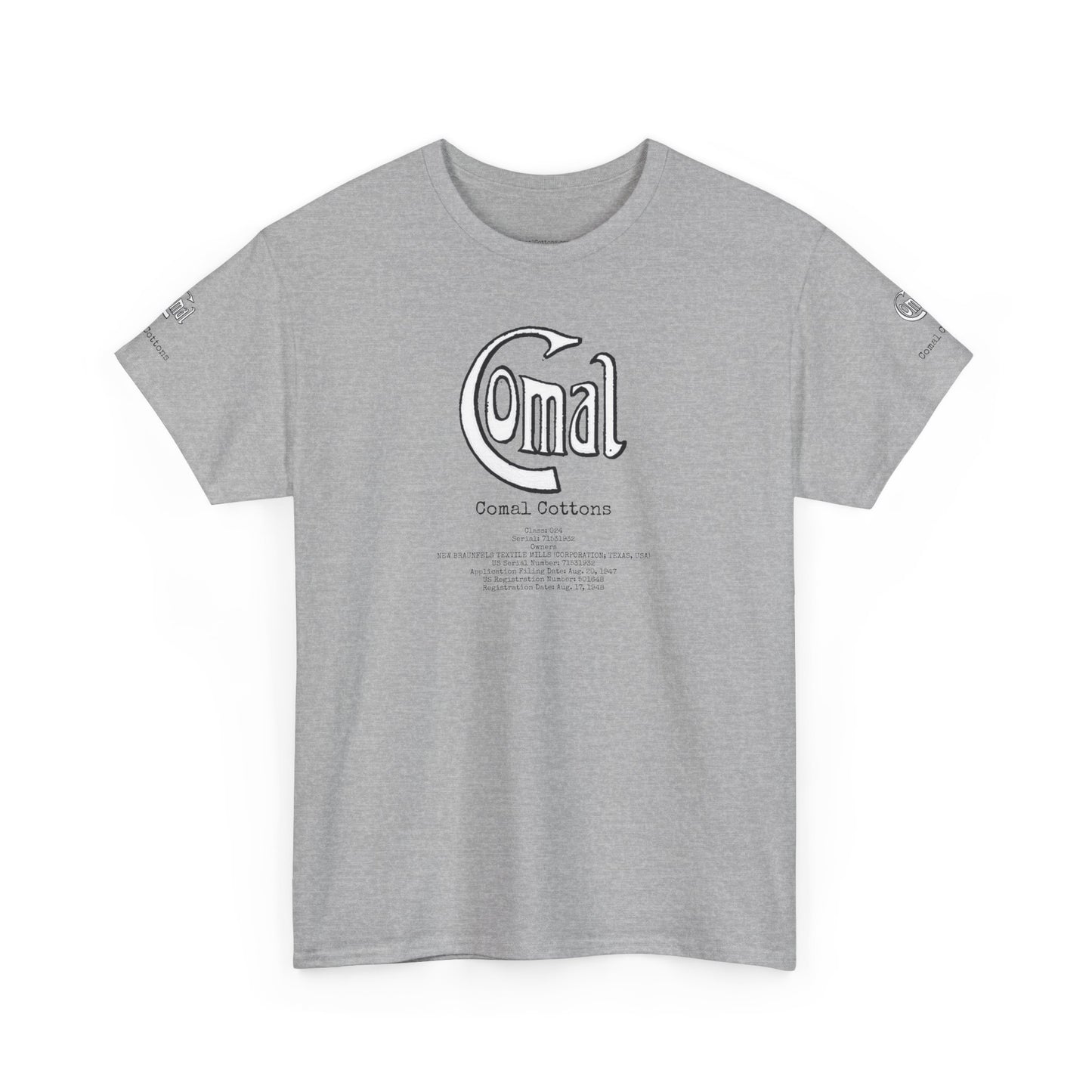 Comal Cottons Unisex Heavy Cotton Tee, ComalCottons.com