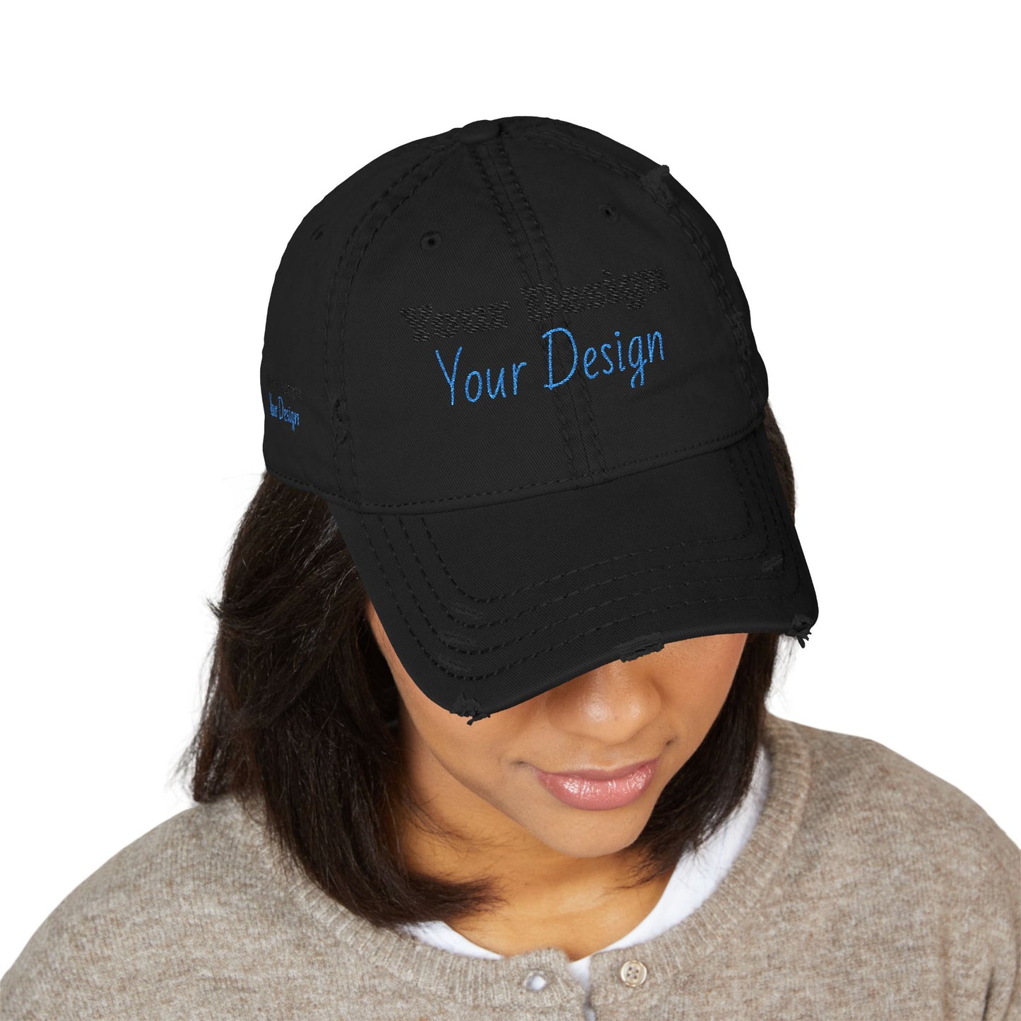 OTTO(R) Cap 104-1018 Distressed Dad Hat, Custom Embroidered Cap, Casual Style Hat, Gift for Dad, Father's Day Gift, Outdoor Adventure Hat, Trendy Sports Hat
