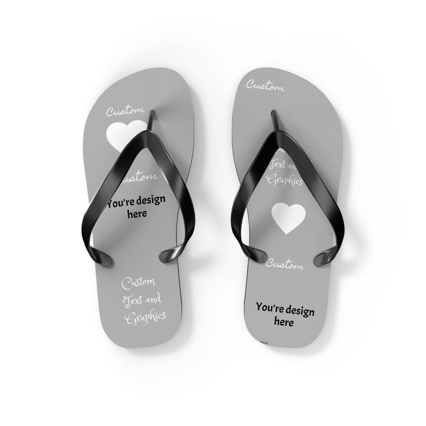 Custom Flip Flops - perfect for your small business, public/shared showers (avoid athlete's foot!)