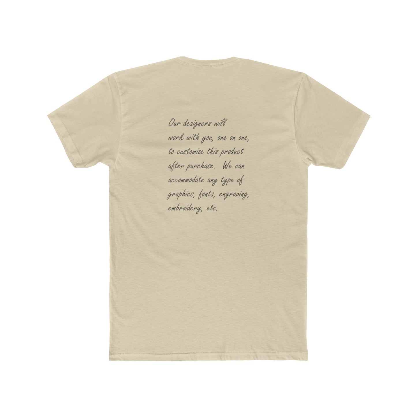 Customizable Unisex Crew Tee - perfect tshirt to highlight your event, business or brand