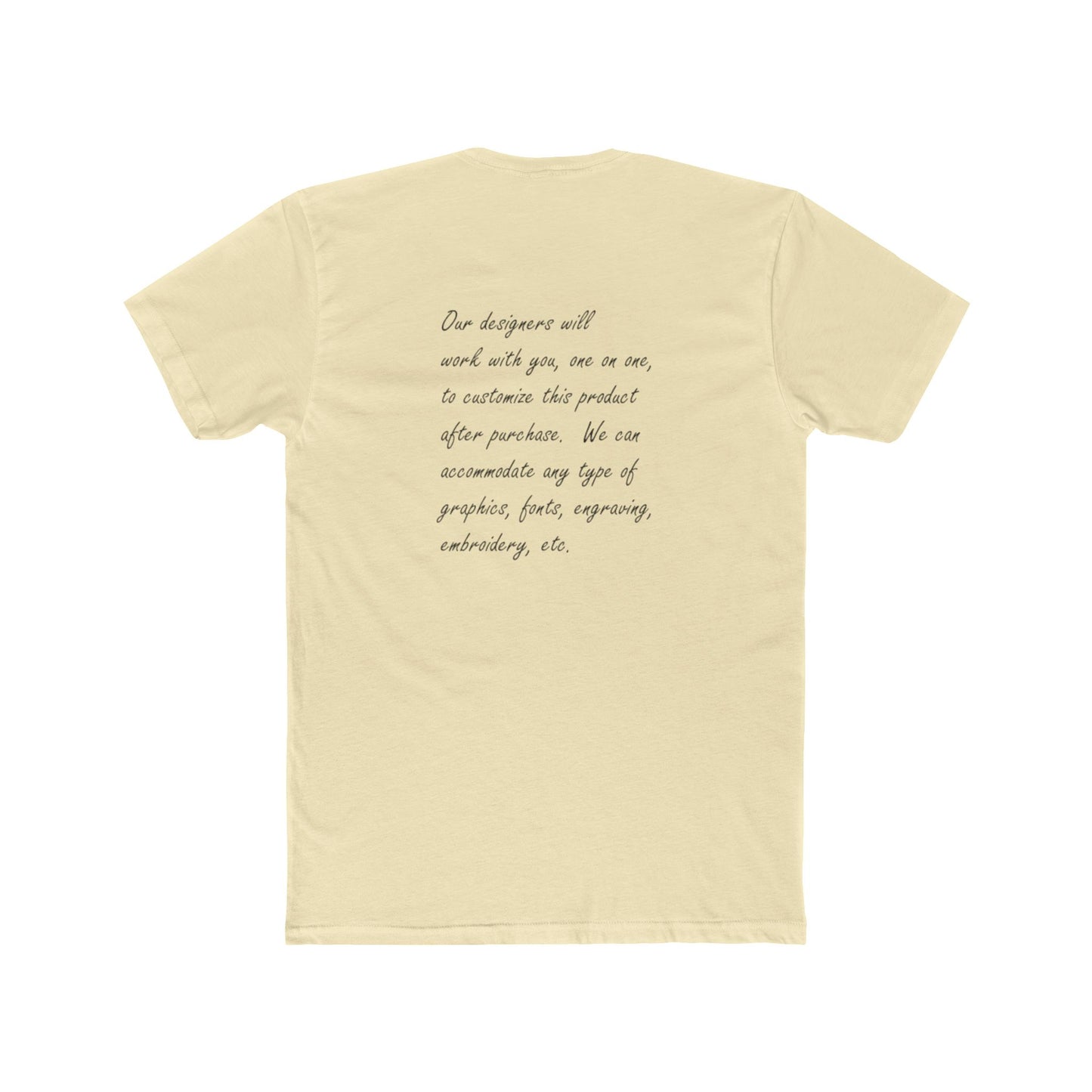 Customizable Unisex Crew Tee - perfect tshirt to highlight your event, business or brand