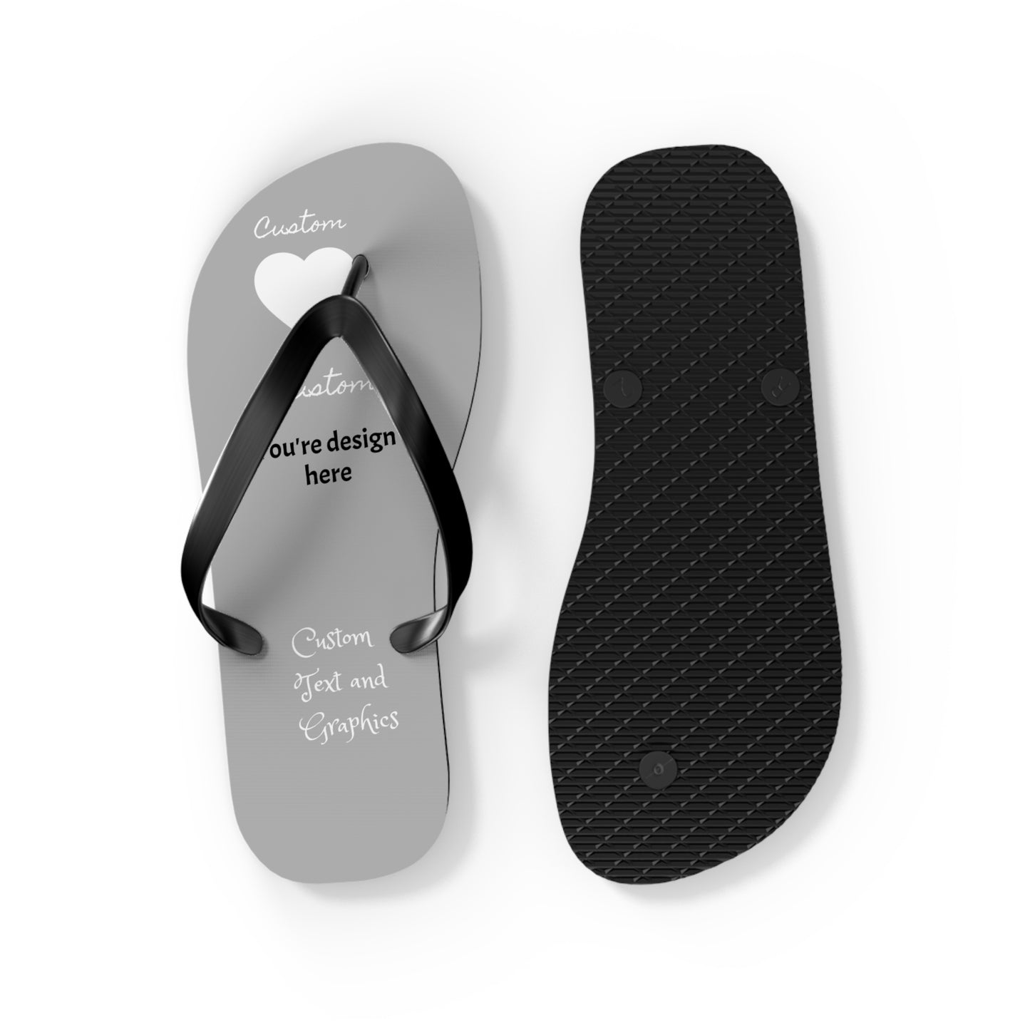 Custom Flip Flops - perfect for your small business, public/shared showers (avoid athlete's foot!)