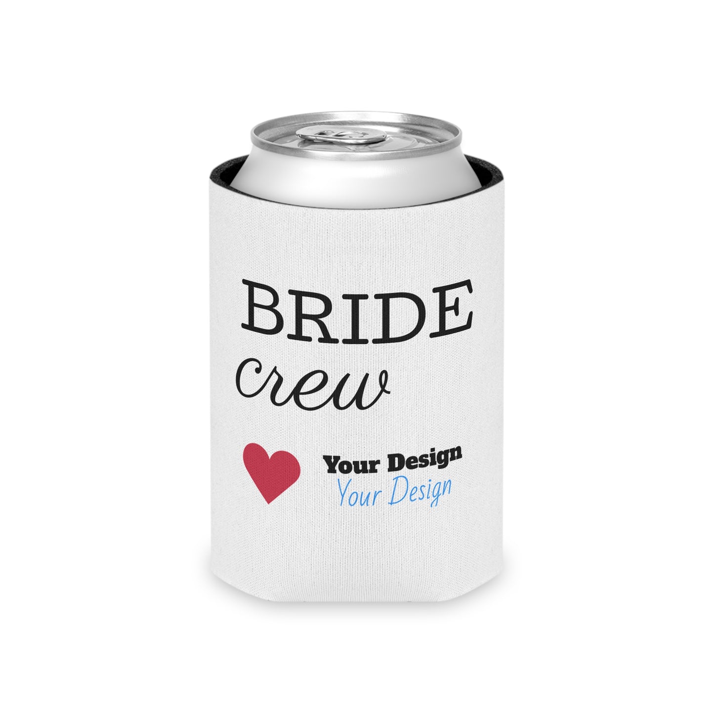Bride Crew Can Cooler, Wedding Favors, Bridal Party Gifts, Bachelorette Party Accessories, Customizable Drink Holders