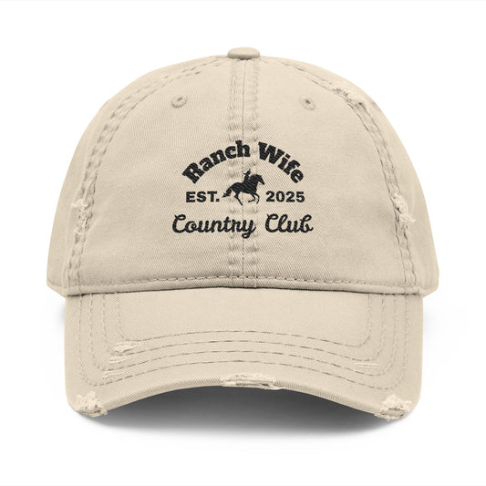 Distressed Dad Hat, Vintage Style Cap for Casual Outfits, Gift for Dad, Trendy Accessories, Relaxed Fit Hat, Country Club Vibes (Genuine OTTO(r) Hat)