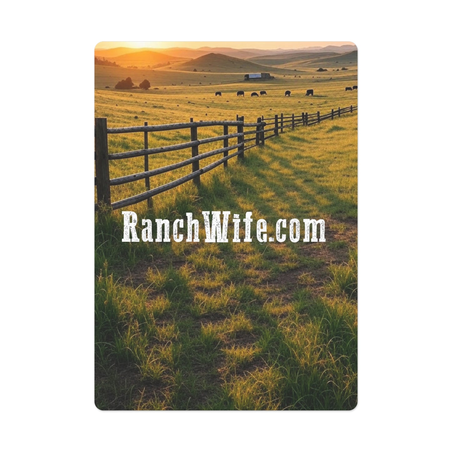 Poker Card Set - Rustic Design with Ranch Wife Theme, Gift for Gamers, Game Night Essentials, Unique Housewarming Gift, Western Decor
