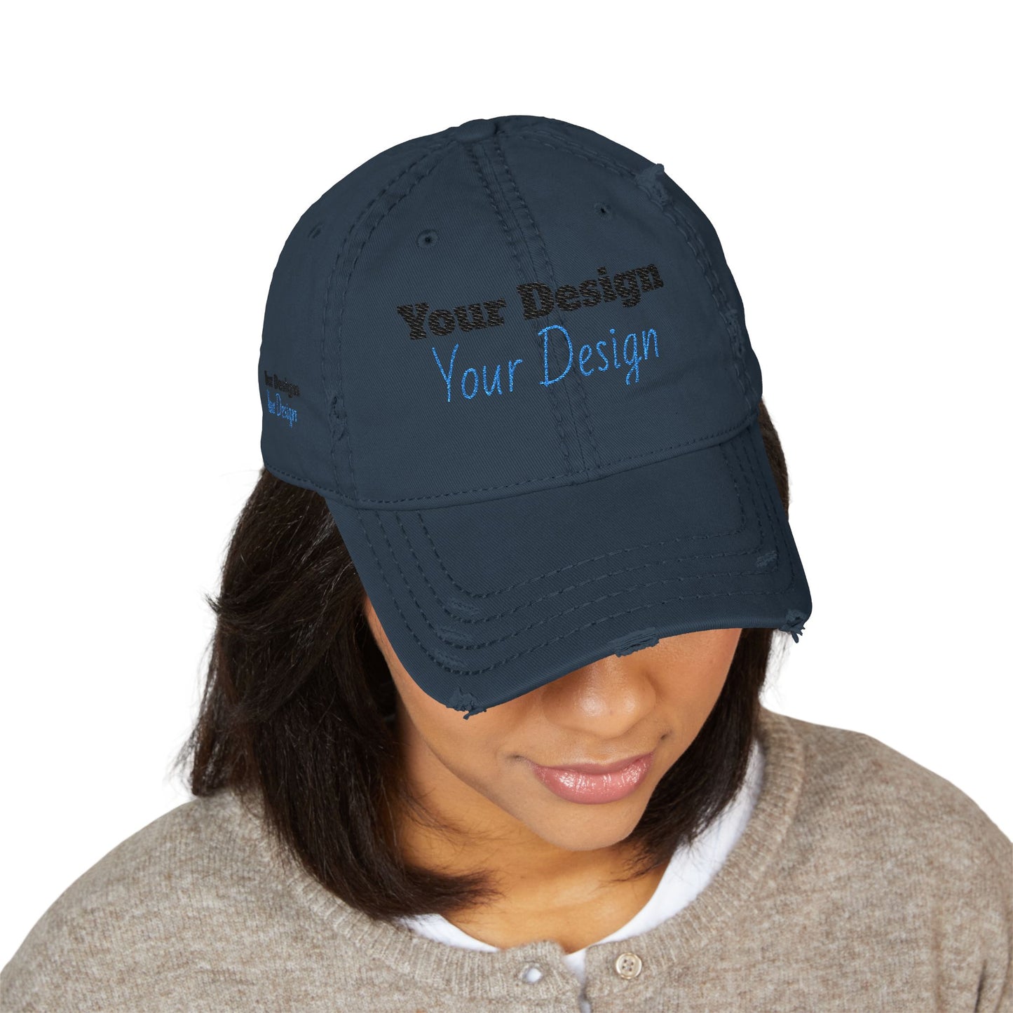 OTTO(R) Cap 104-1018 Distressed Dad Hat, Custom Embroidered Cap, Casual Style Hat, Gift for Dad, Father's Day Gift, Outdoor Adventure Hat, Trendy Sports Hat