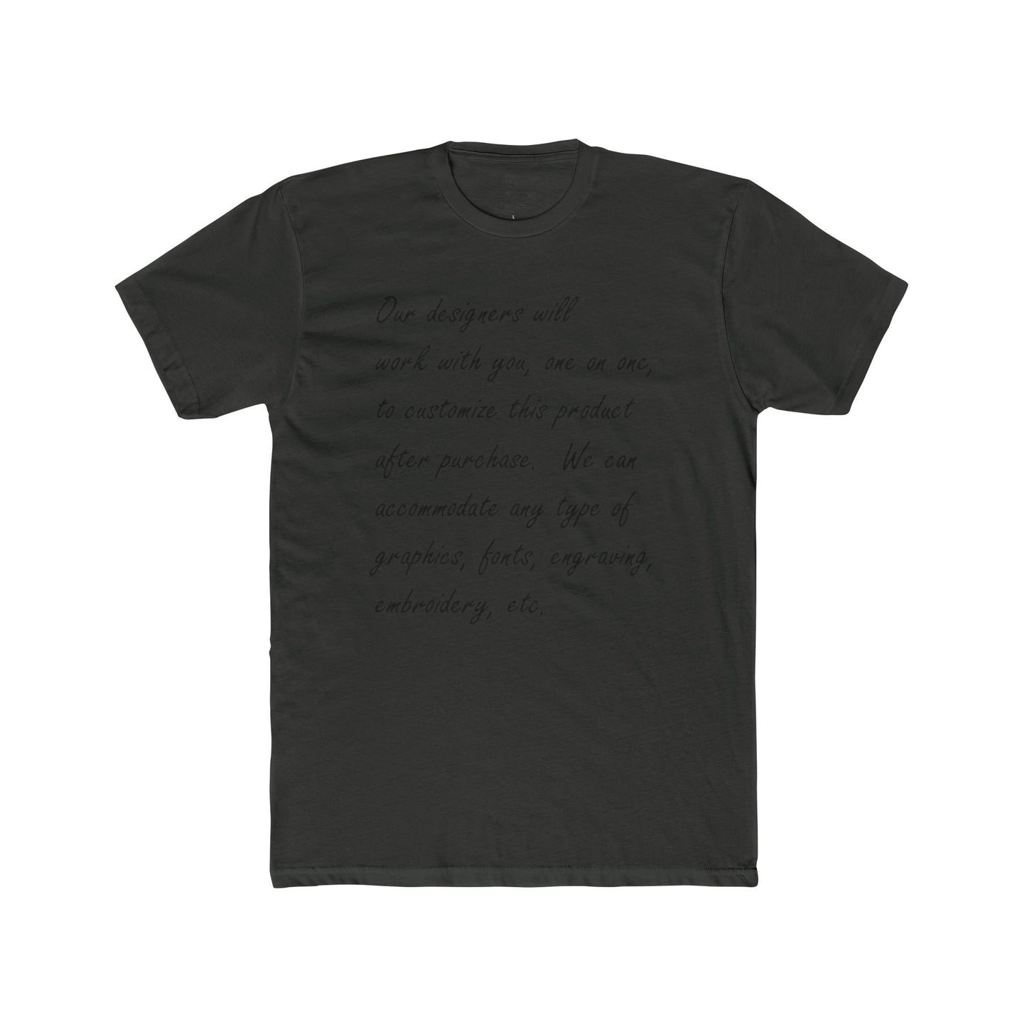 Customizable Unisex Crew Tee - perfect tshirt to highlight your event, business or brand