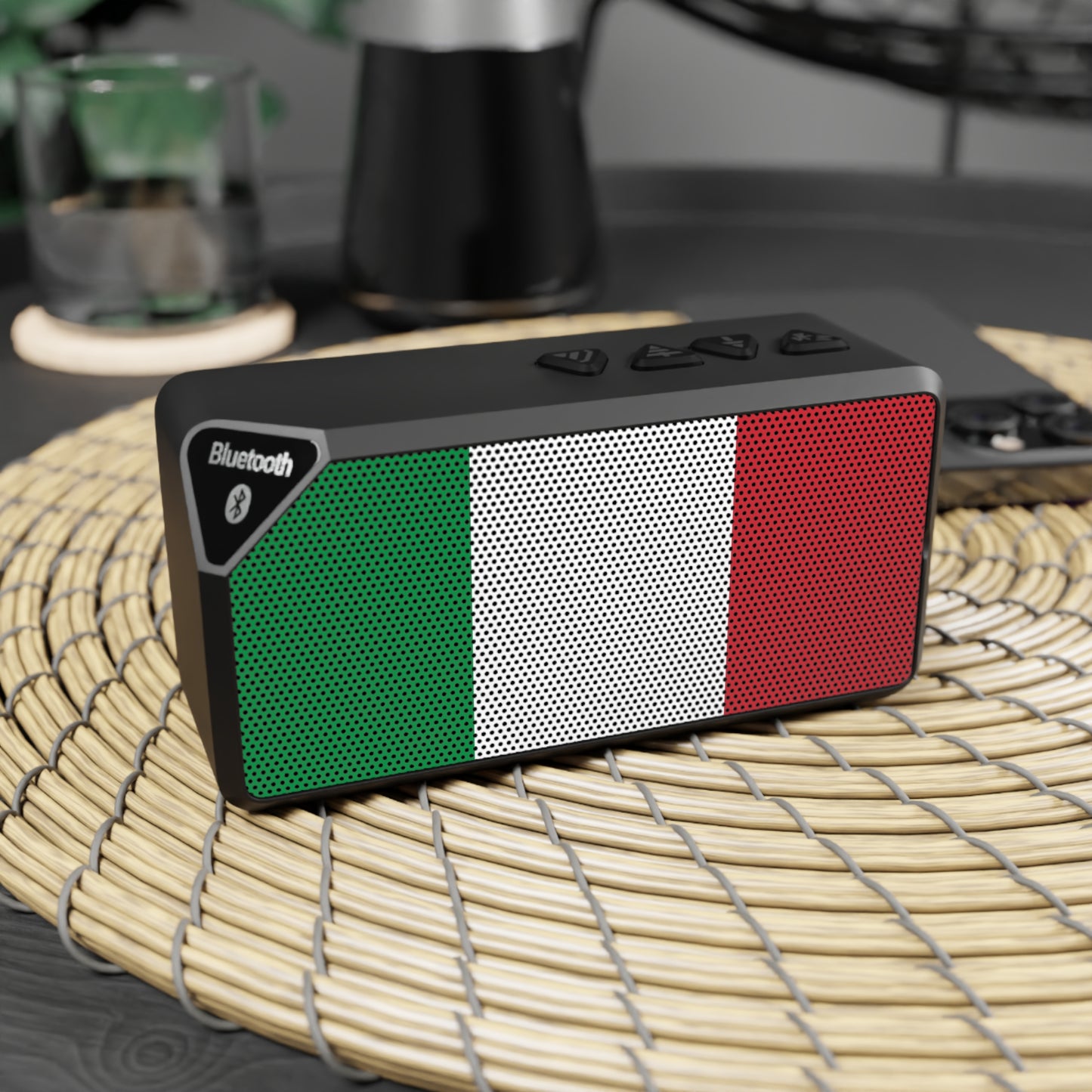 Italian Flag Bluetooth Speaker - perfect for tubing, boating, shower speaker, camping and more!