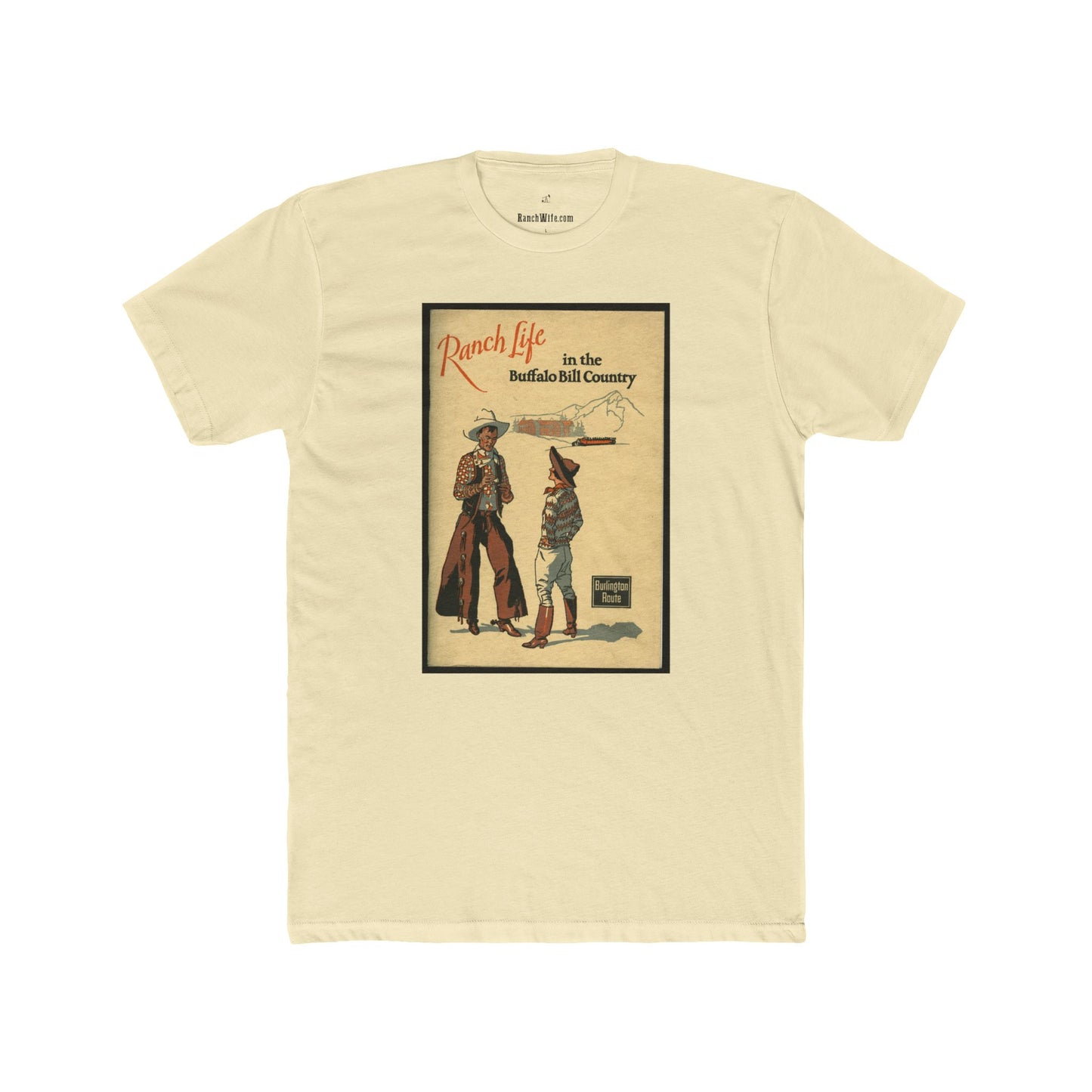 Ranch Life Buffalo Bill Vintage Unisex Cotton Crew Tee, Texas Shirt, Gift for Texans, Graphic Tee, Casual Wear, Travel Souvenir, Retro Apparel