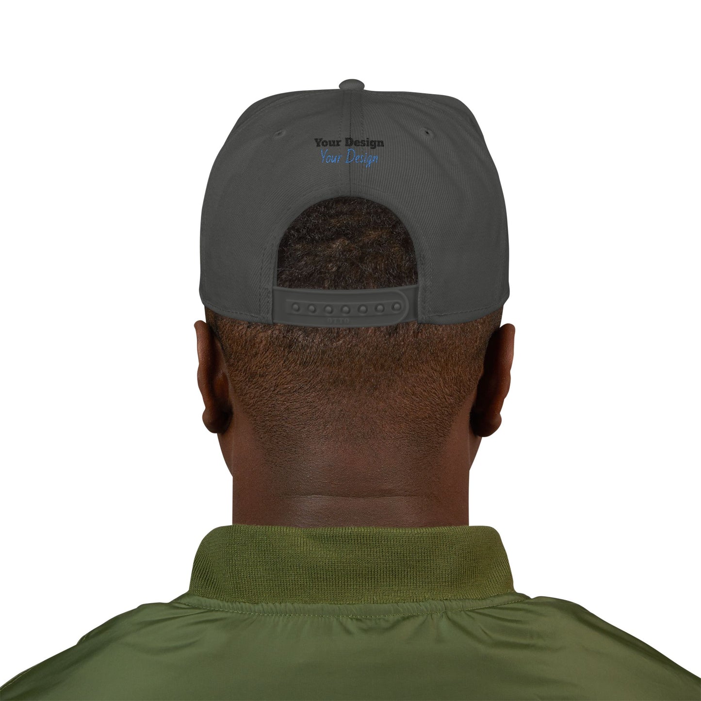 Custom Embroidered Snapback Cap, Trendy Hat, Personalized Gift, Streetwear Accessory, Unique Headwear, Gift for Him/Her OTTO Cap 125-978