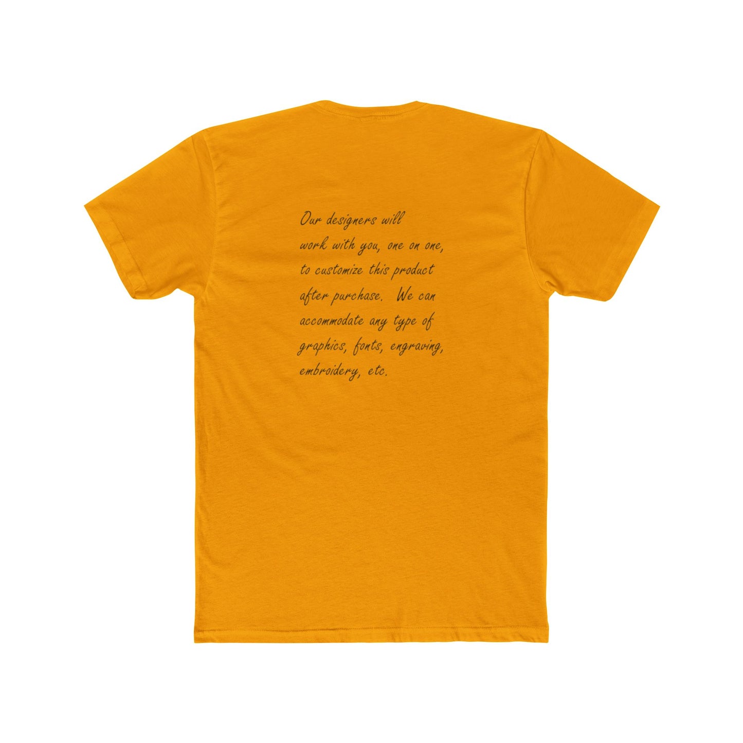 Customizable Unisex Crew Tee - perfect tshirt to highlight your event, business or brand