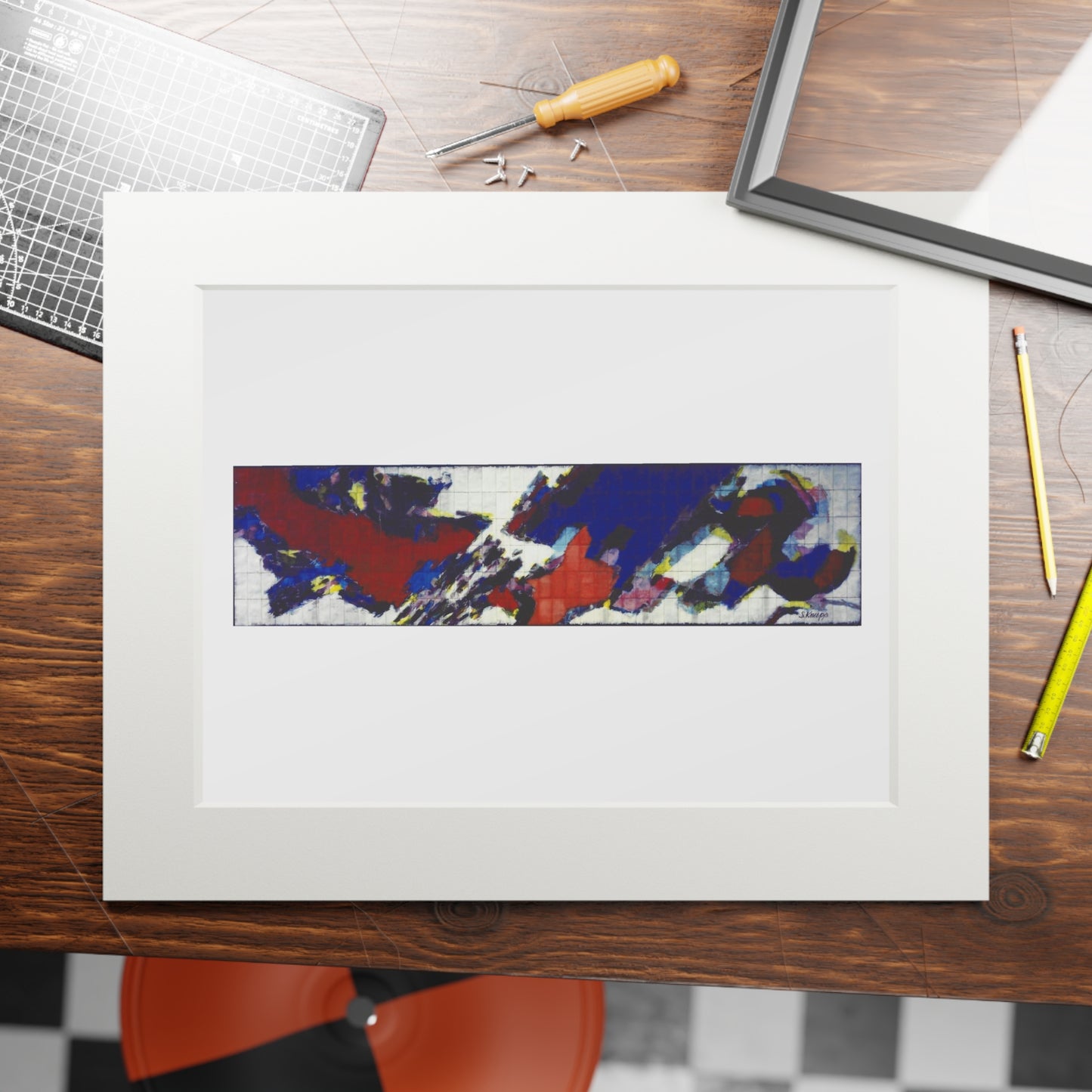 Stefan Knapp’s 280- panel mural (a portion is shown above) was originally mounted on the exterior of Alexander’s department store in Paramus, New Jersey.