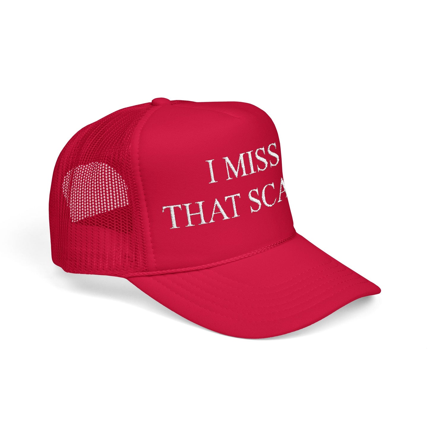 I Miss That Scarf GAVIN NEWSOM Foam Trucker Hat, Funny Hat, Gift for Him, Gift for Her, Casual Hat, Summer Accessory, Adjustable Cap