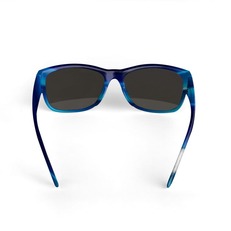 Natural Blue Agate Print Sunglasses