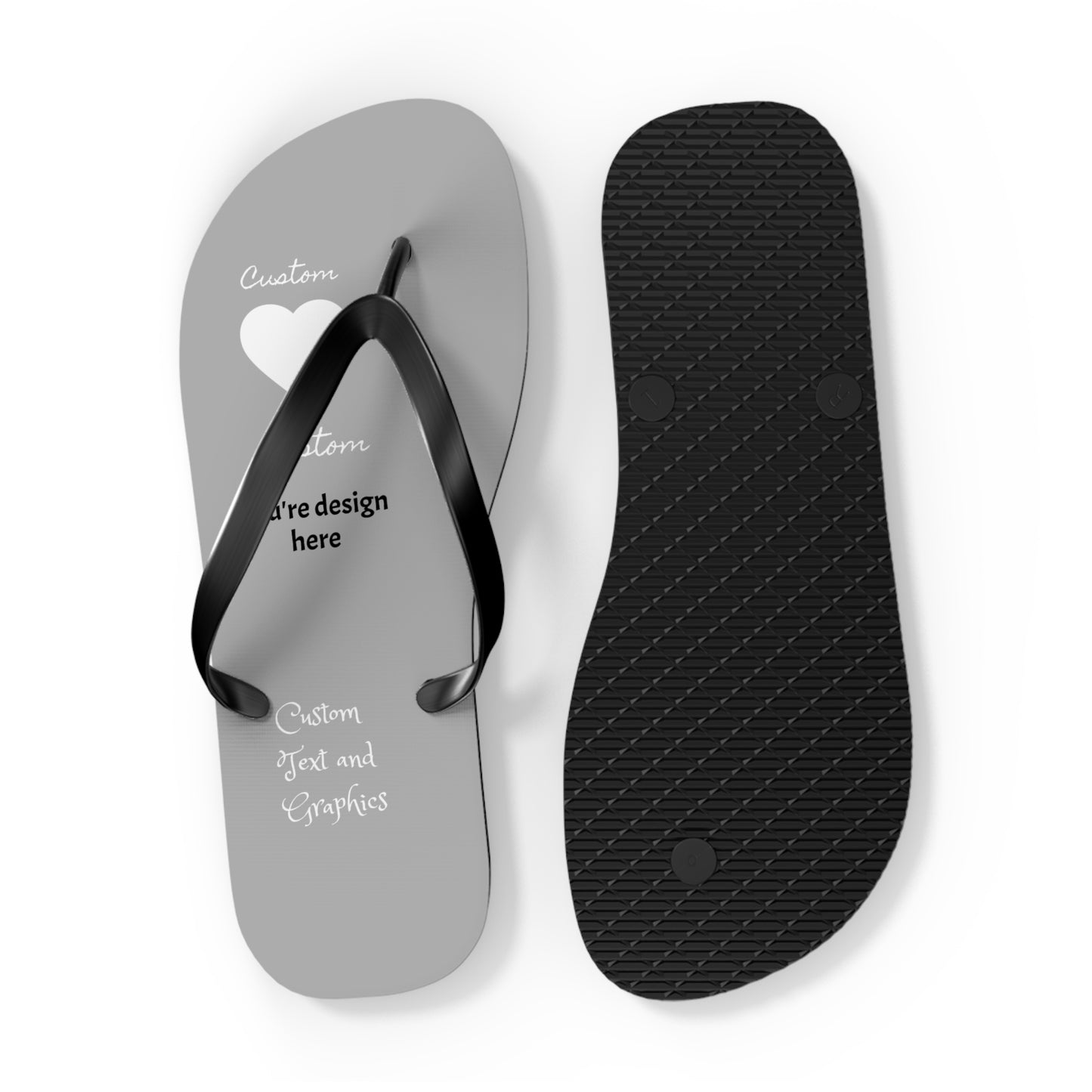 Custom Flip Flops - perfect for your small business, public/shared showers (avoid athlete's foot!)