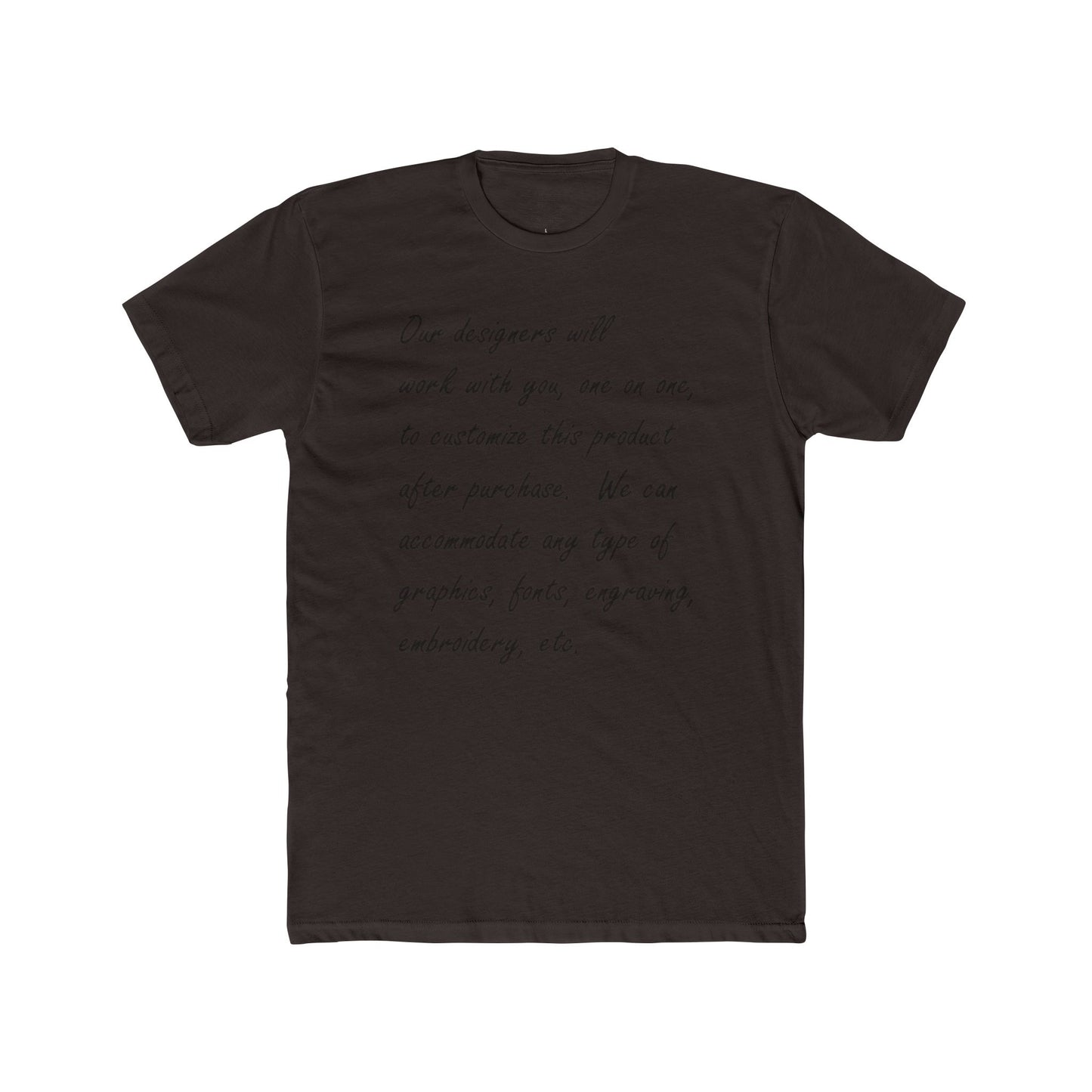 Customizable Unisex Crew Tee - perfect tshirt to highlight your event, business or brand