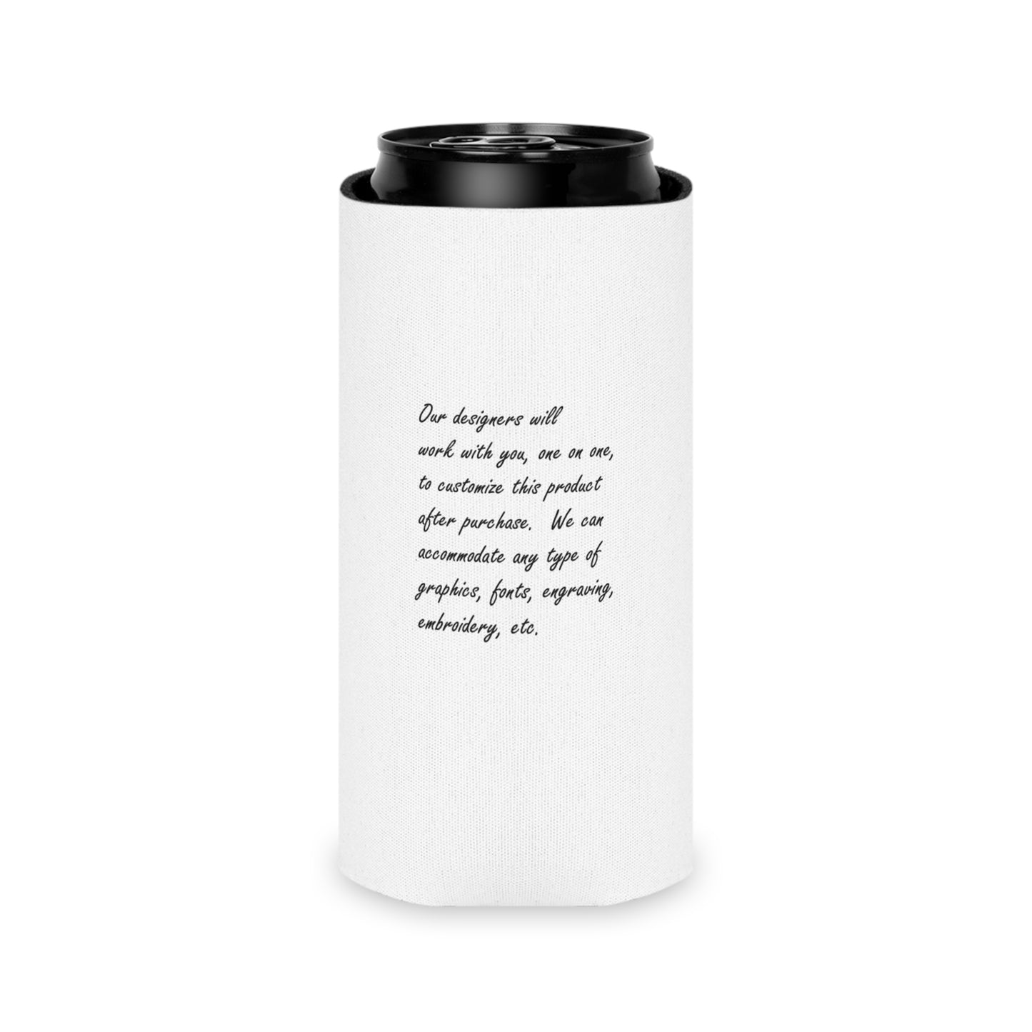Custom Can foam chiller, Small Business Party Accessories, Giveawars, etc Customizable Drink Holders - many colors and custom designs