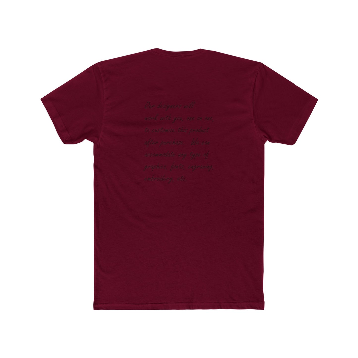 Customizable Unisex Crew Tee - perfect tshirt to highlight your event, business or brand