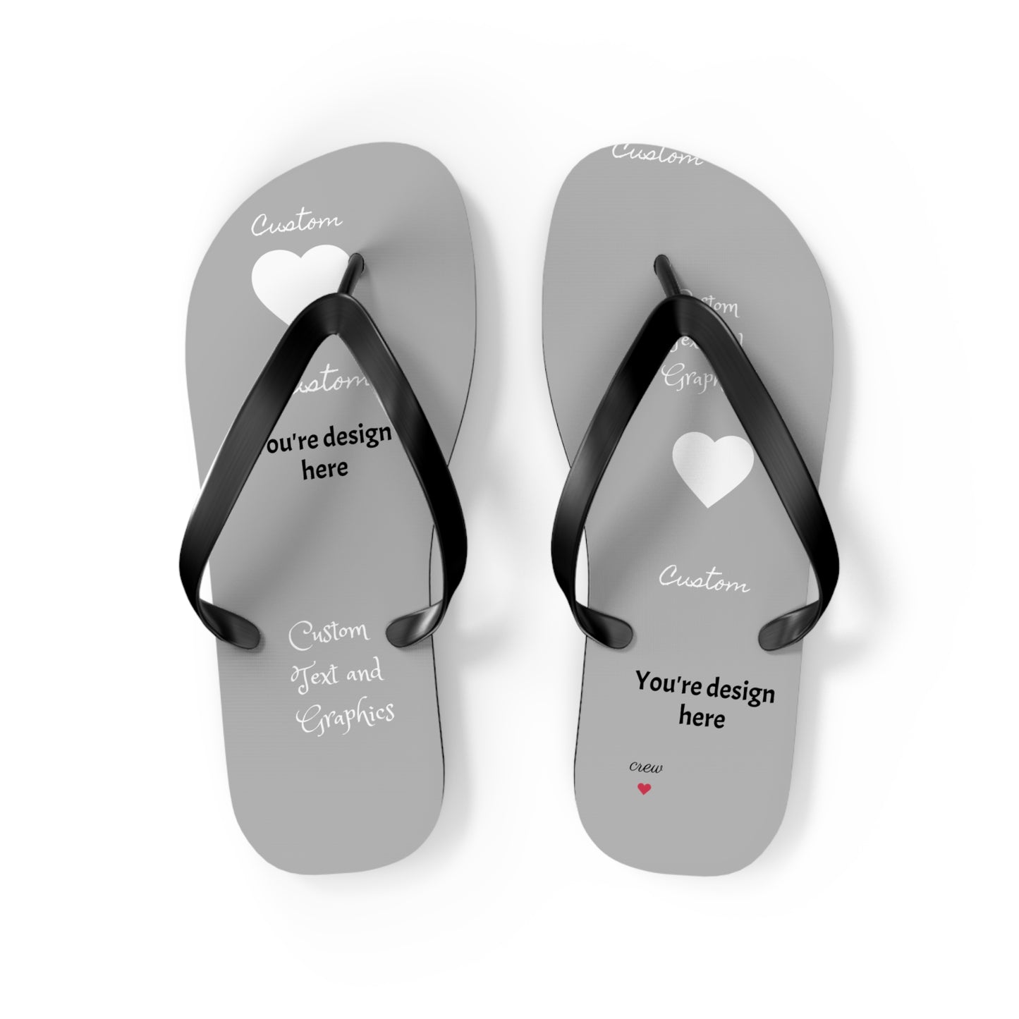 Custom Flip Flops - perfect for your small business, public/shared showers (avoid athlete's foot!)