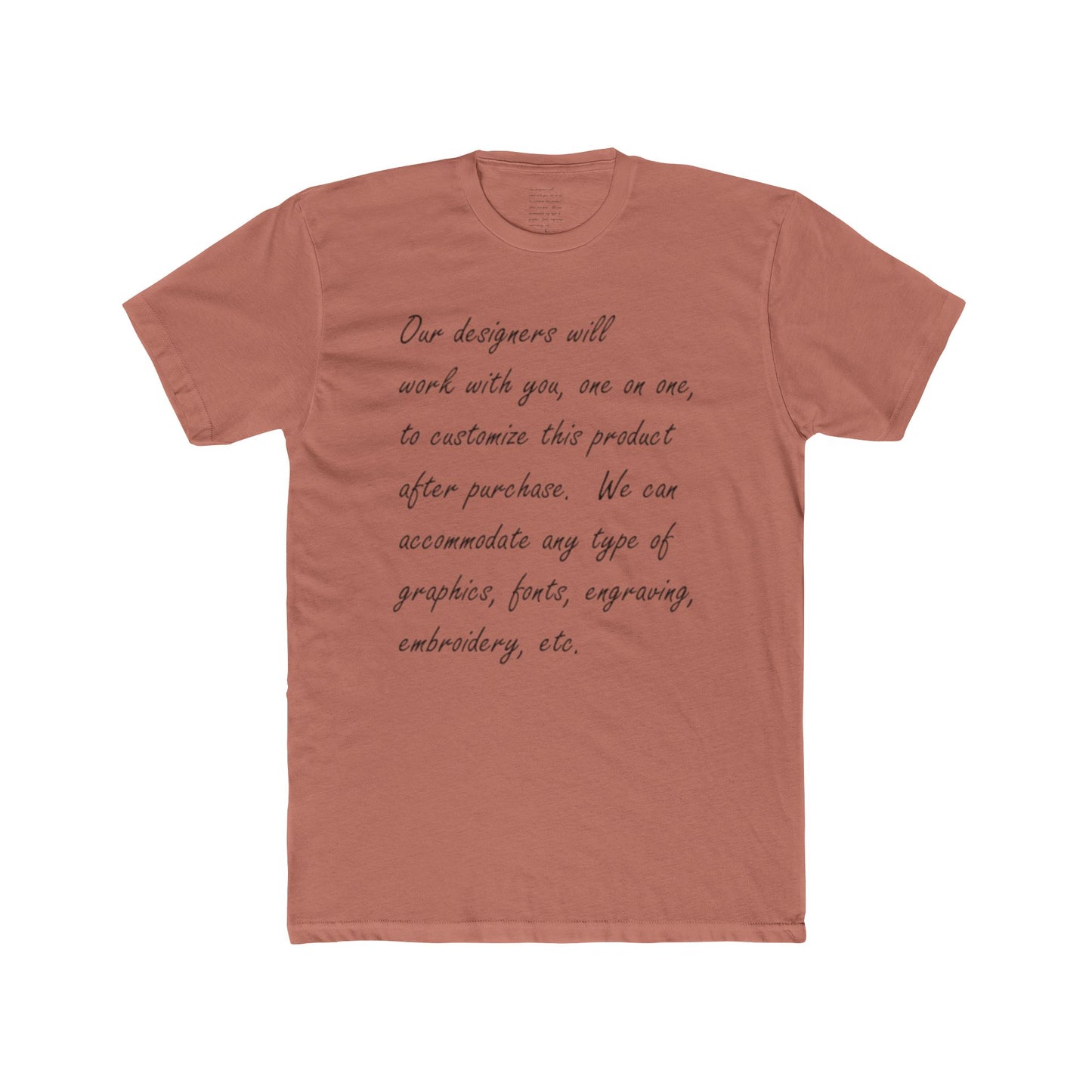 Customizable Unisex Crew Tee - perfect tshirt to highlight your event, business or brand