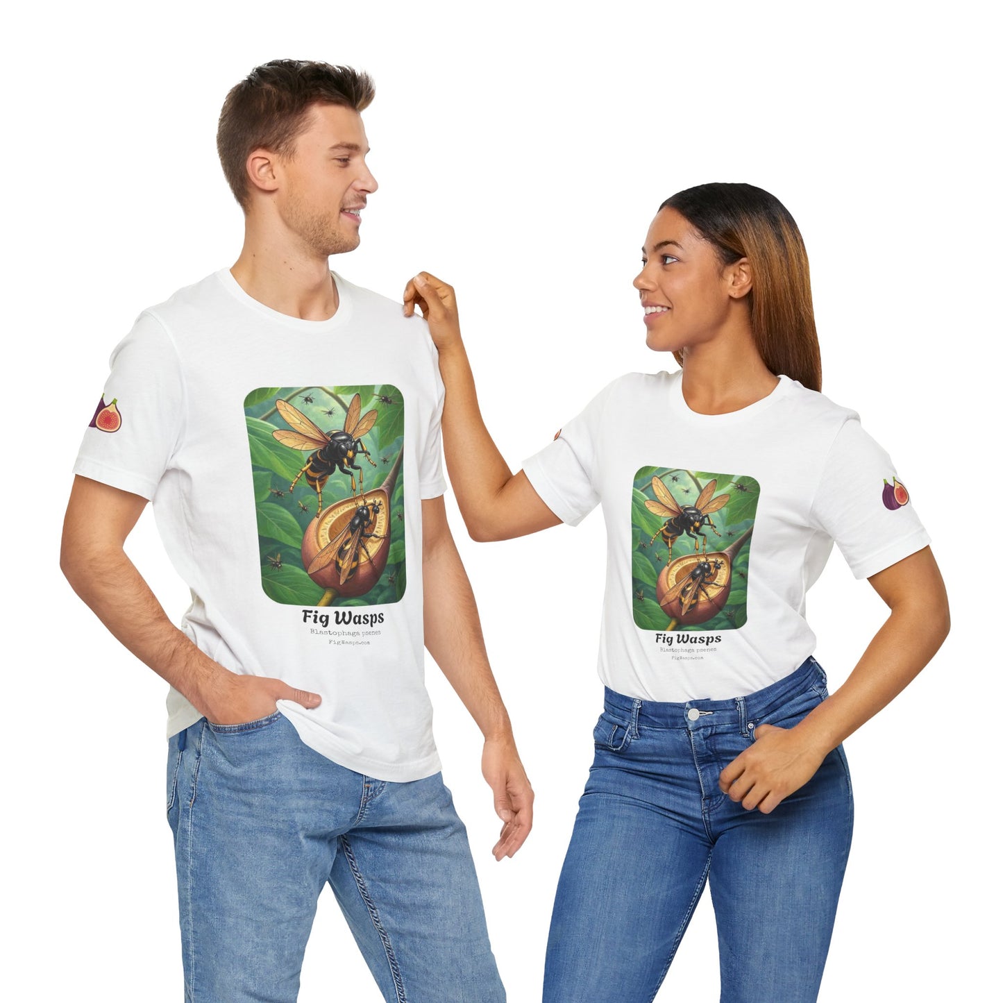 Fig Wasp Unisex Tees, Botanical T-Shirt, Nature Lover Gift, Casual Wear, Eco-Friendly Fashion, Insect Art Shirt