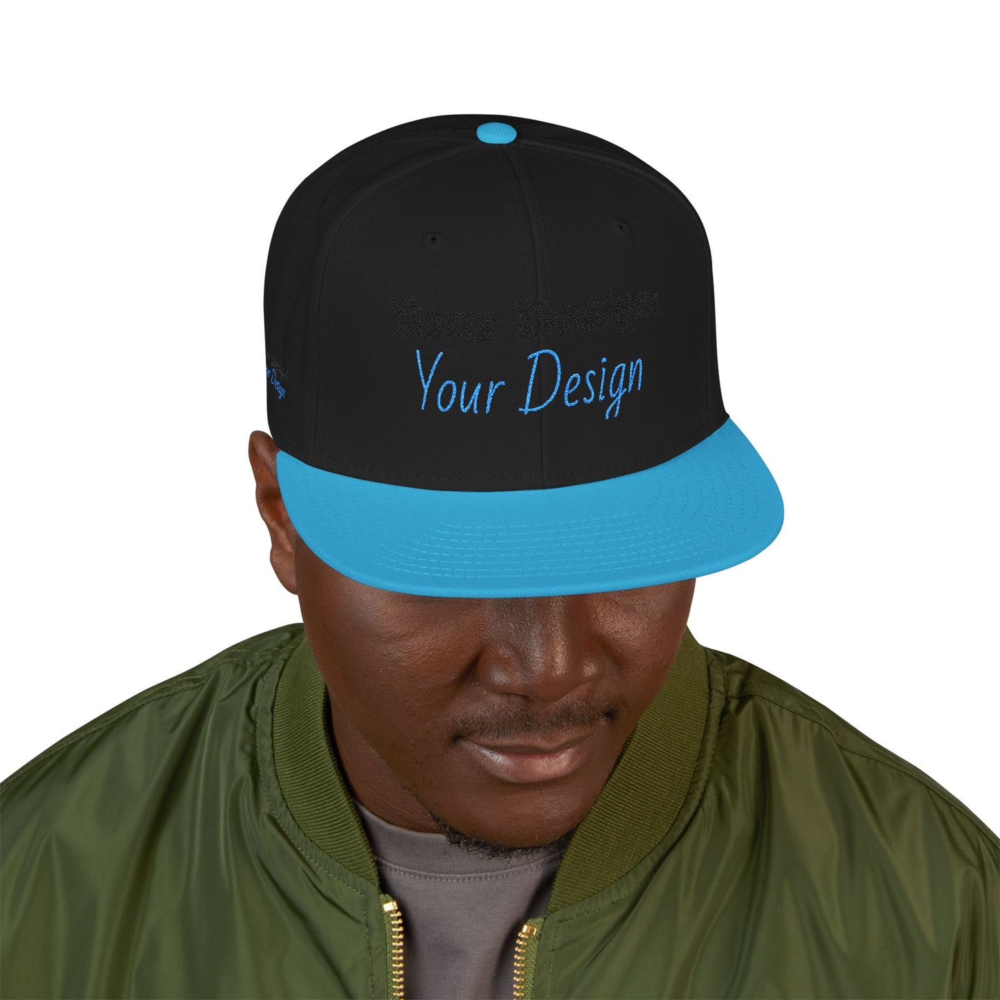 Custom Embroidered Snapback Cap, Trendy Hat, Personalized Gift, Streetwear Accessory, Unique Headwear, Gift for Him/Her OTTO Cap 125-978