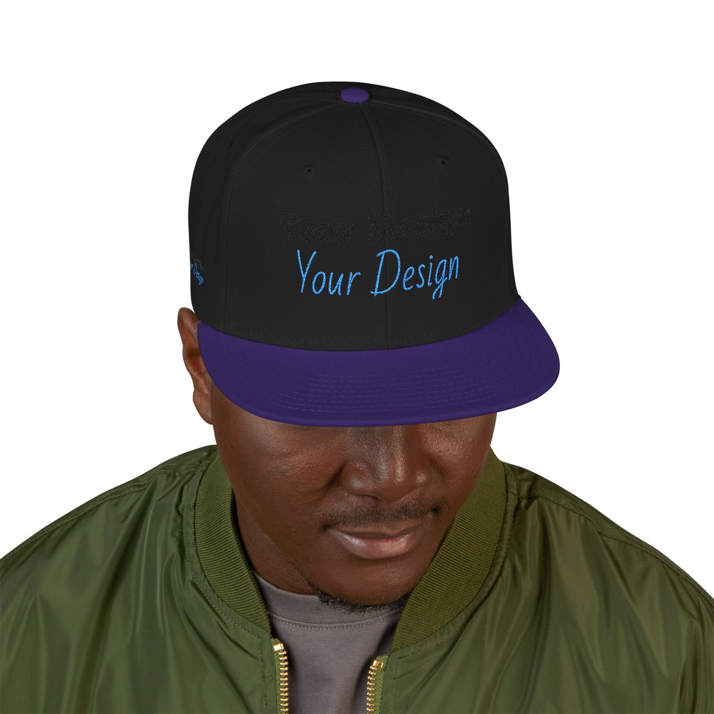 Custom Embroidered Snapback Cap, Trendy Hat, Personalized Gift, Streetwear Accessory, Unique Headwear, Gift for Him/Her OTTO Cap 125-978