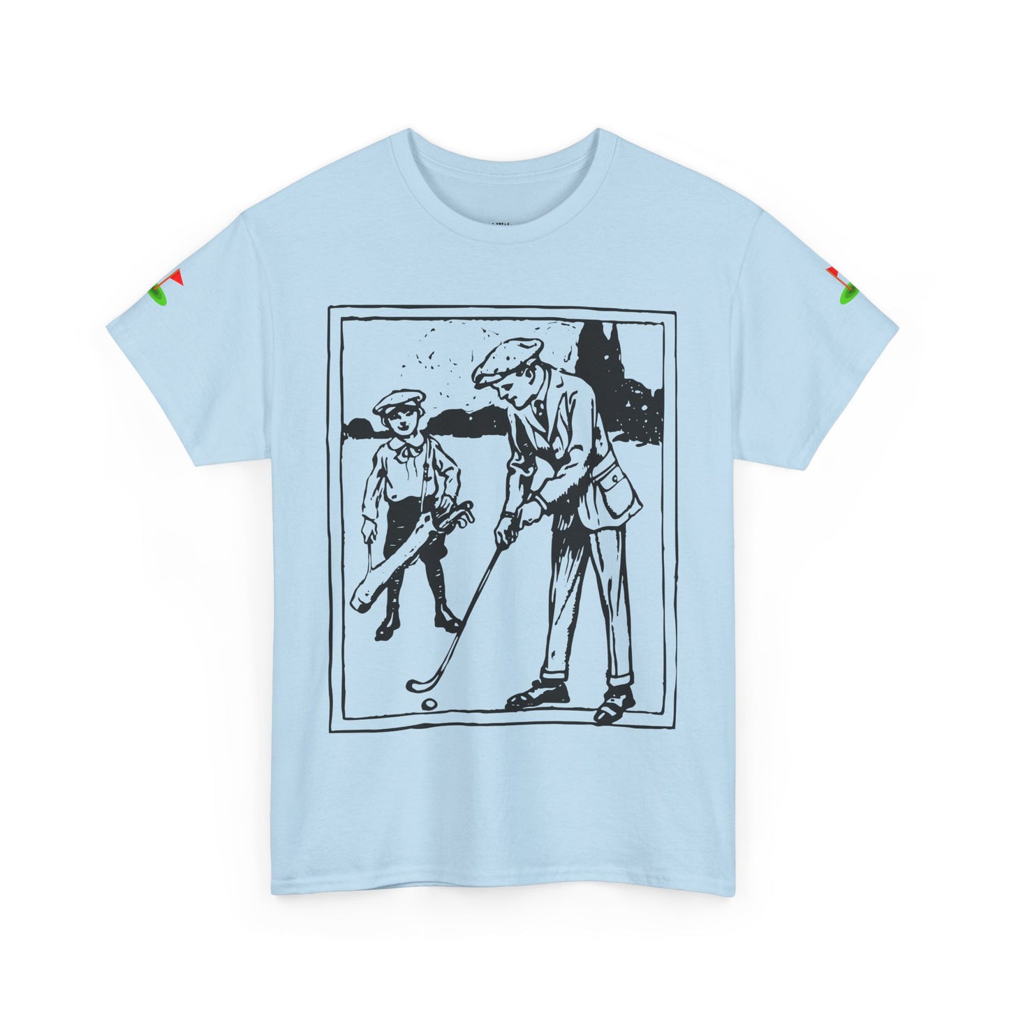 Golfer and Caddie