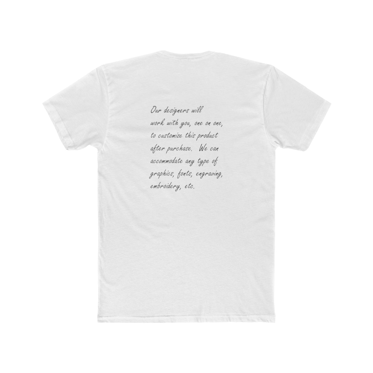 Customizable Unisex Crew Tee - perfect tshirt to highlight your event, business or brand