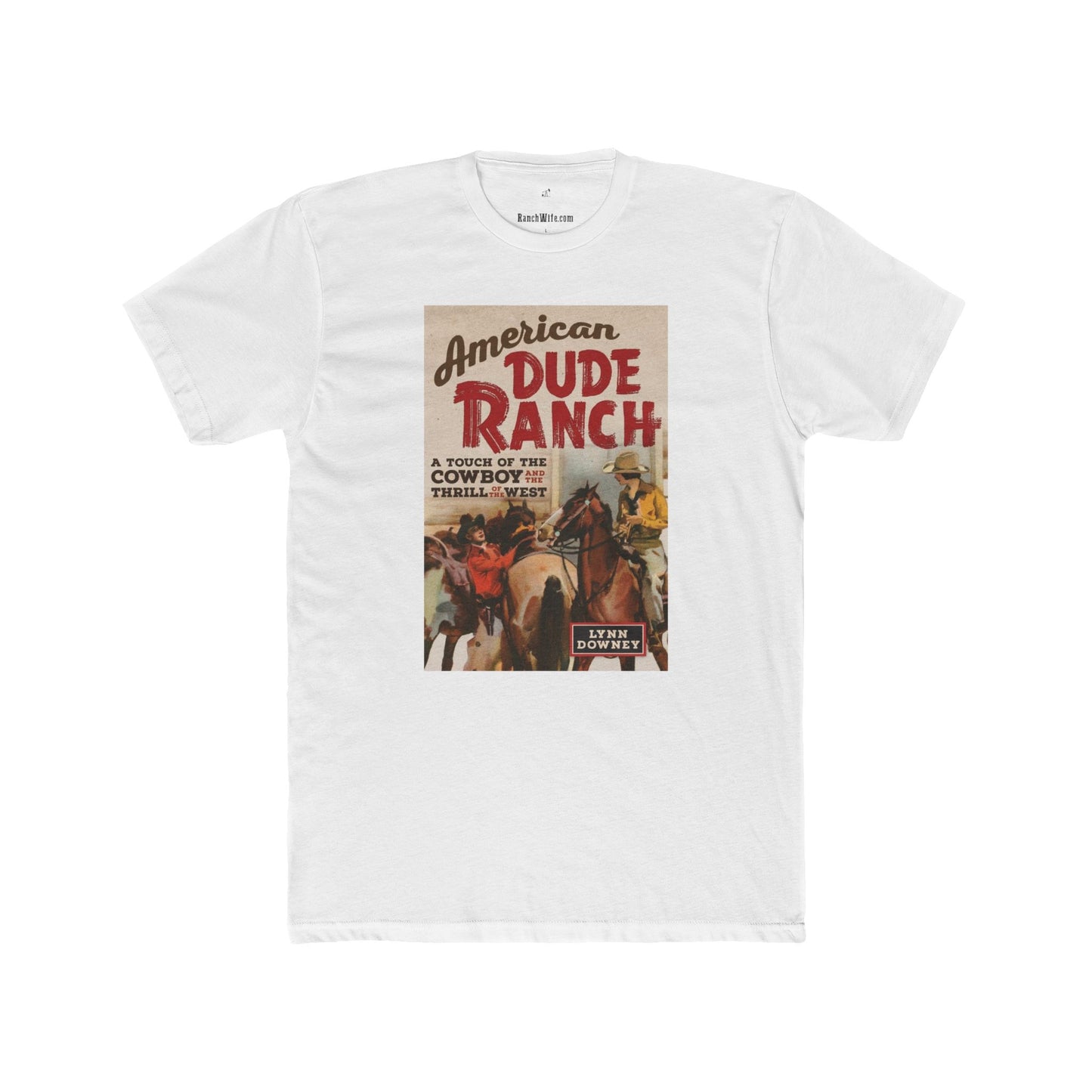 American Dude Ranch Vintage Unisex Cotton Crew Tee, Texas Shirt, Gift for Texans, Graphic Tee, Casual Wear, Travel Souvenir, Retro Apparel
