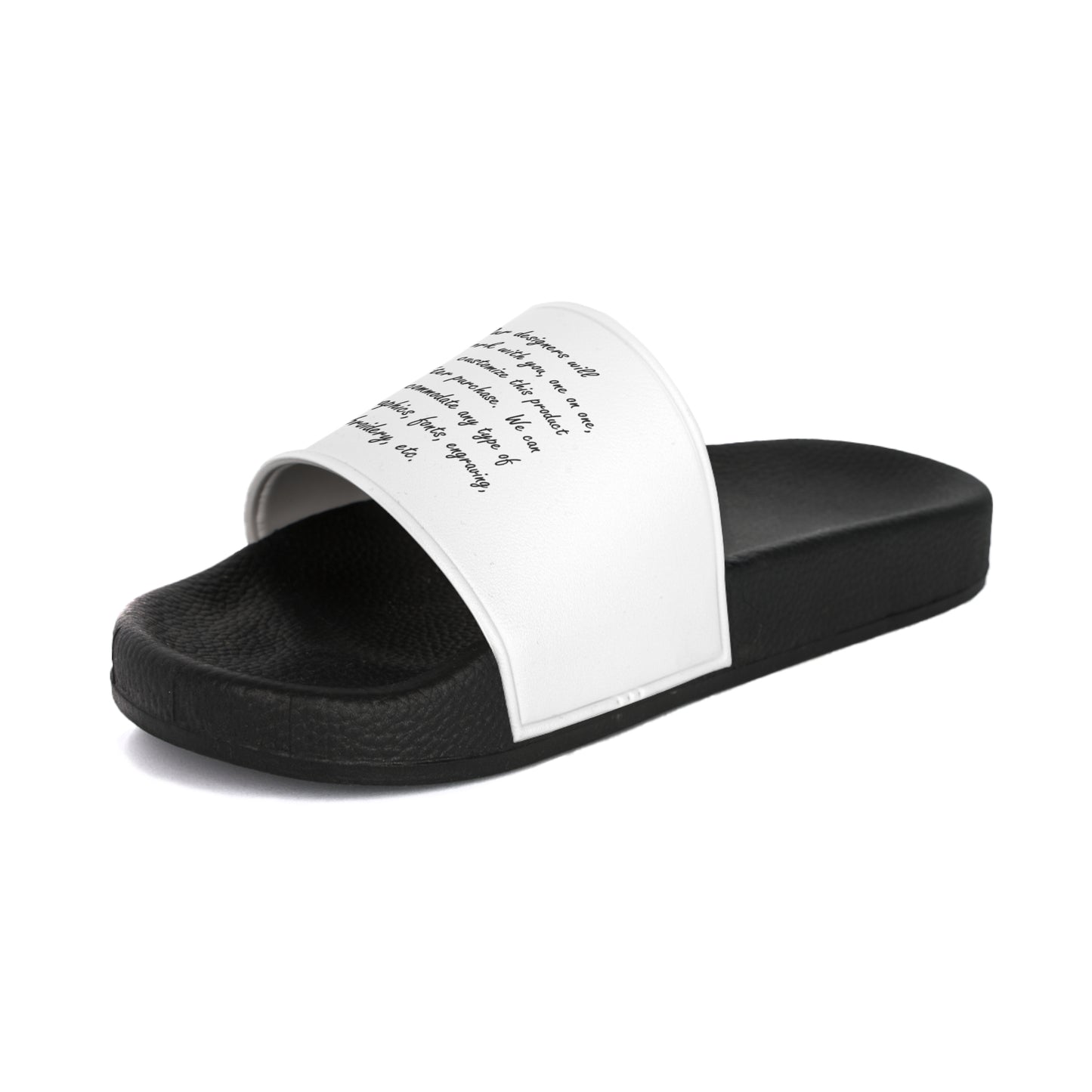 Custom, Personalized Women's Slide Sandals | Casual Summer Footwear, Beach Slides, Poolside Slippers, Comfortable House Sandals, Gift for Her