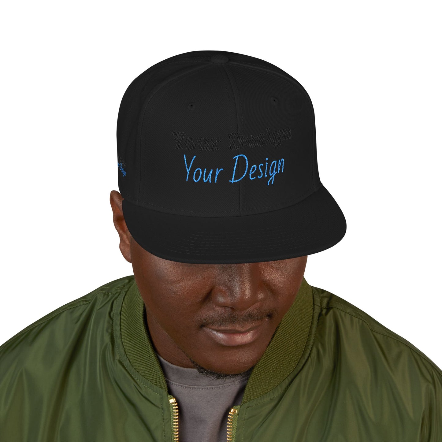 Custom Embroidered Snapback Cap, Trendy Hat, Personalized Gift, Streetwear Accessory, Unique Headwear, Gift for Him/Her OTTO Cap 125-978
