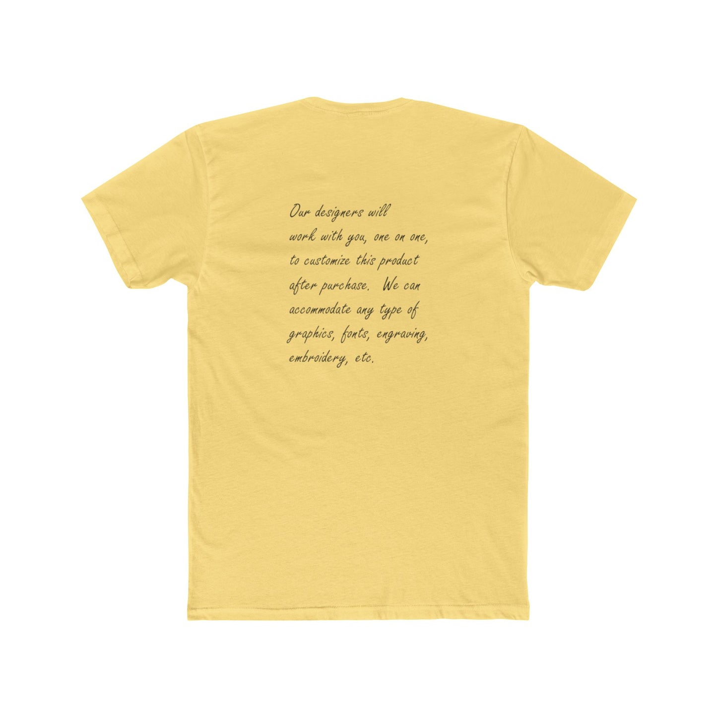 Customizable Unisex Crew Tee - perfect tshirt to highlight your event, business or brand