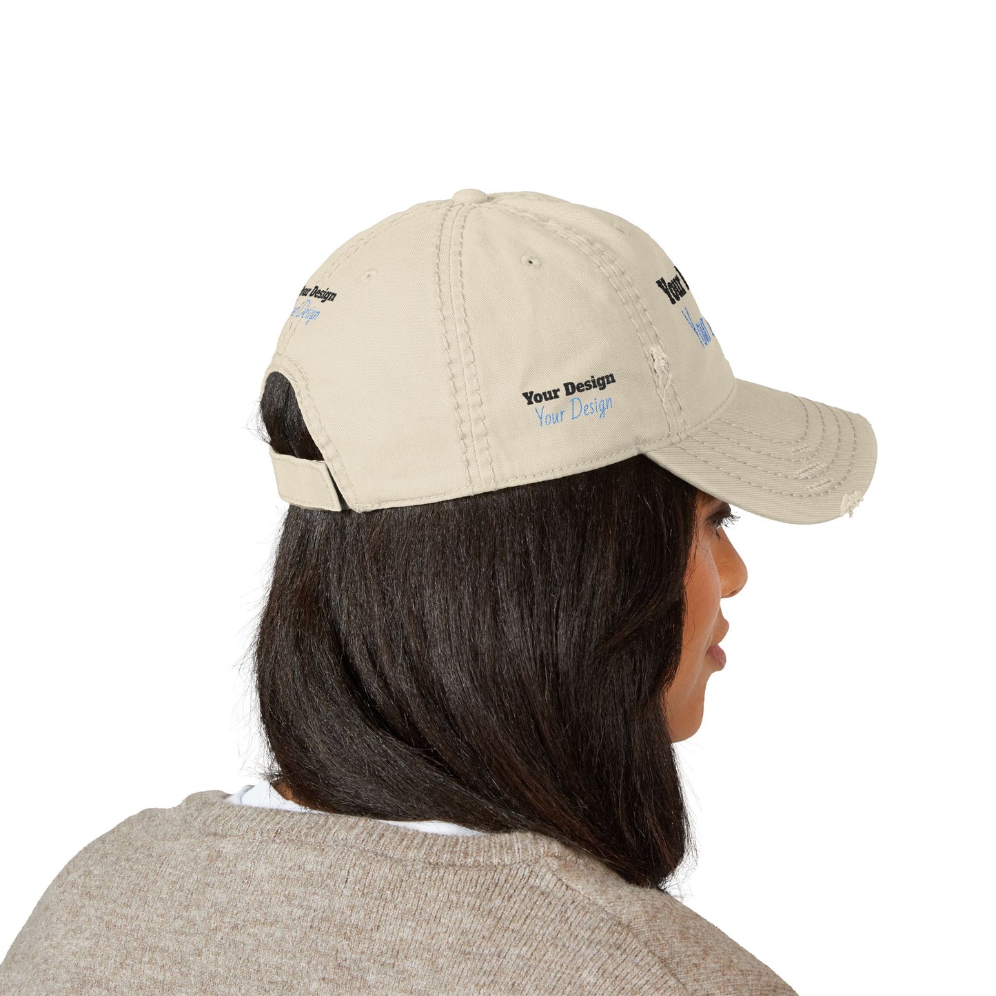 OTTO(R) Cap 104-1018 Distressed Dad Hat, Custom Embroidered Cap, Casual Style Hat, Gift for Dad, Father's Day Gift, Outdoor Adventure Hat, Trendy Sports Hat
