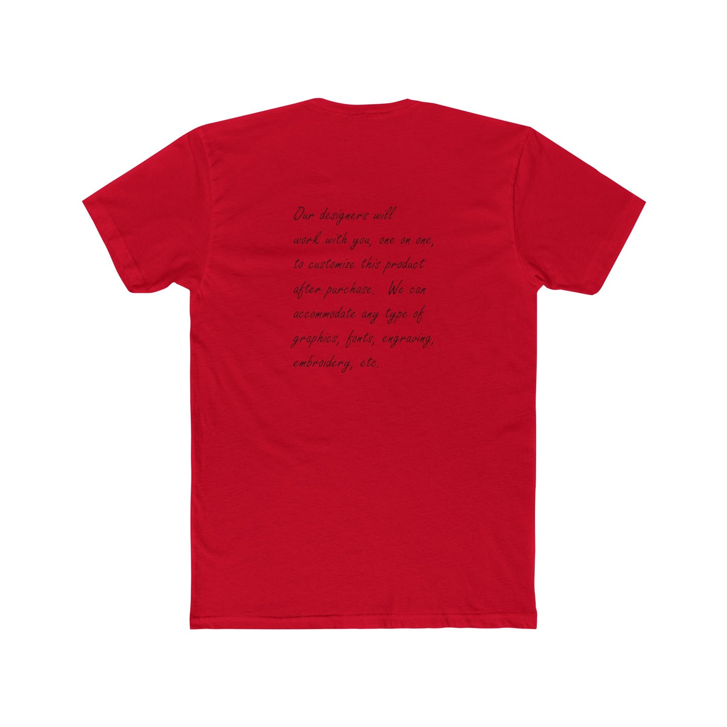 Customizable Unisex Crew Tee - perfect tshirt to highlight your event, business or brand
