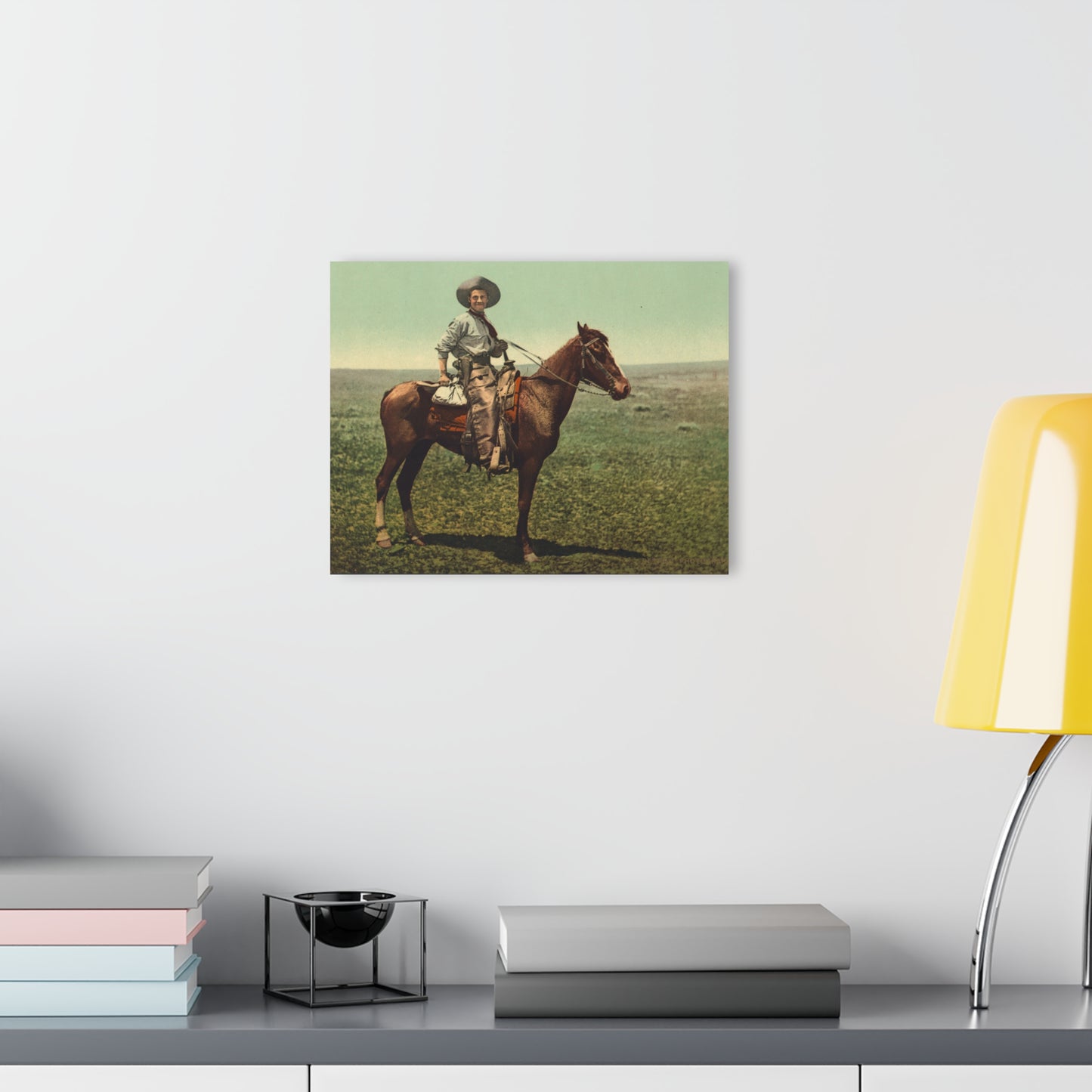 Rustic Western Acrylic Print - Vintage Cowboy Wall Art, Home Decor, Gift for Cowboy Lovers, Rustic Decor, Mounted Artwork