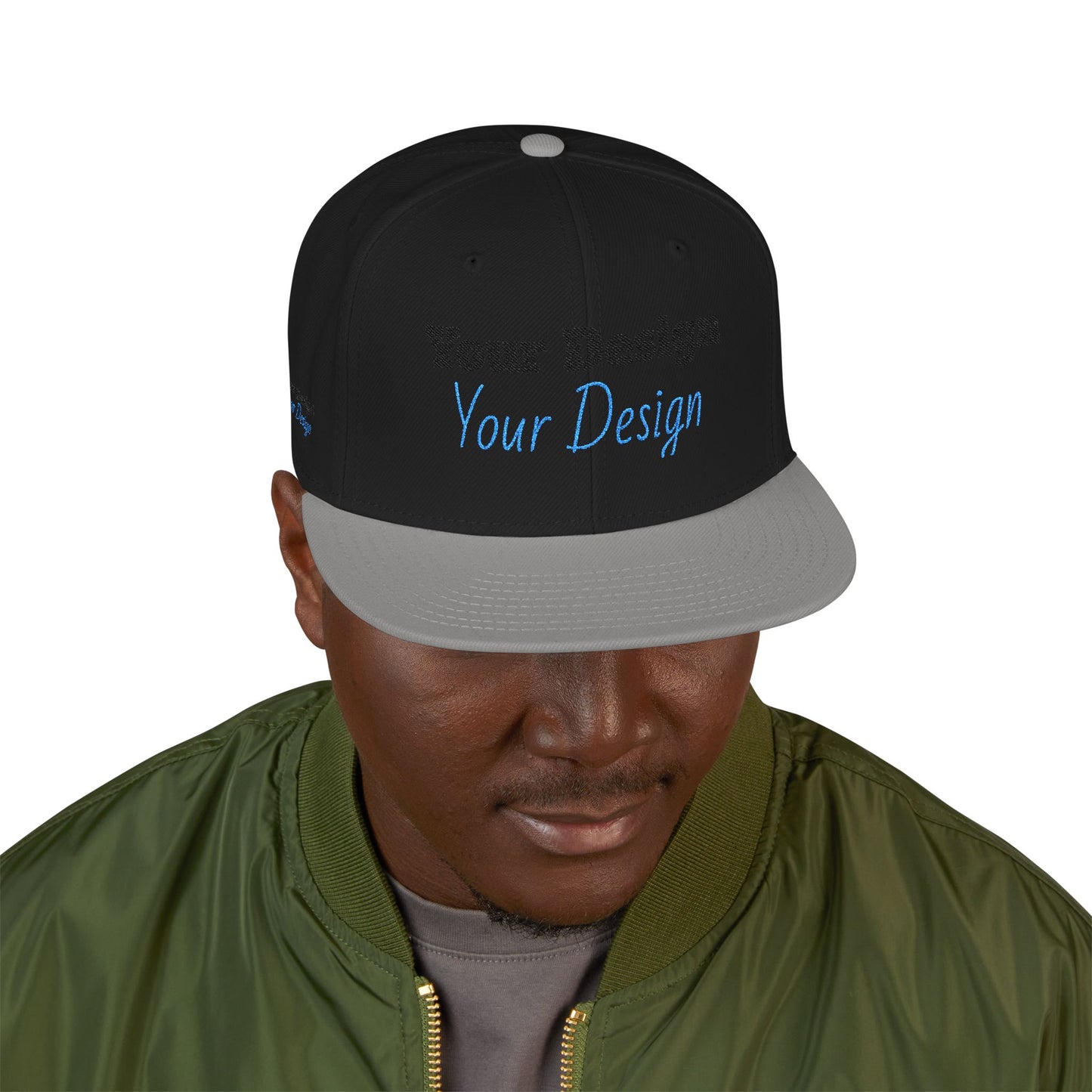 Custom Embroidered Snapback Cap, Trendy Hat, Personalized Gift, Streetwear Accessory, Unique Headwear, Gift for Him/Her OTTO Cap 125-978