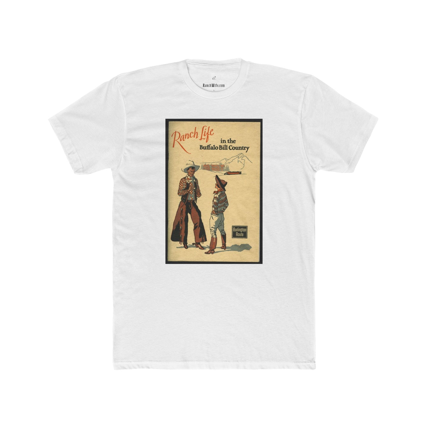 Ranch Life Buffalo Bill Vintage Unisex Cotton Crew Tee, Texas Shirt, Gift for Texans, Graphic Tee, Casual Wear, Travel Souvenir, Retro Apparel