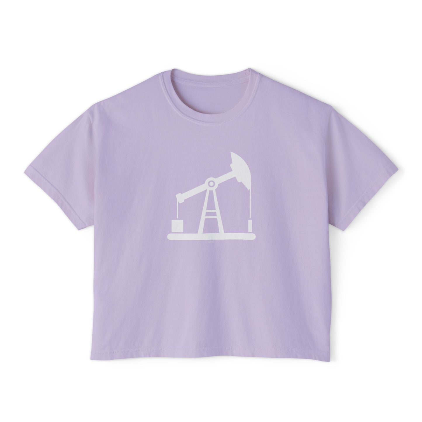 Pump Jack Women's Boxy Tee, Casual Graphic Tee, Summer Outfit, Relaxed Fit Top