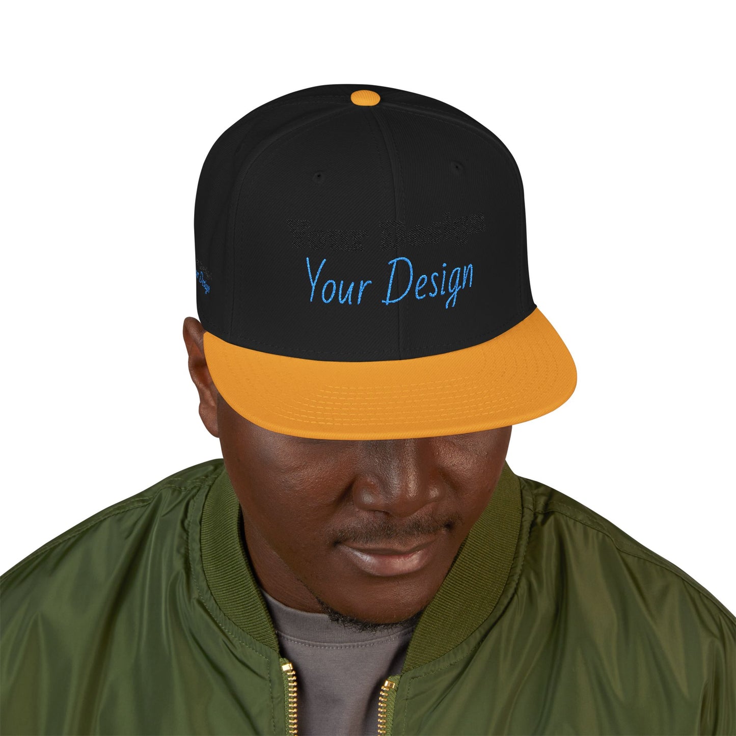Custom Embroidered Snapback Cap, Trendy Hat, Personalized Gift, Streetwear Accessory, Unique Headwear, Gift for Him/Her OTTO Cap 125-978
