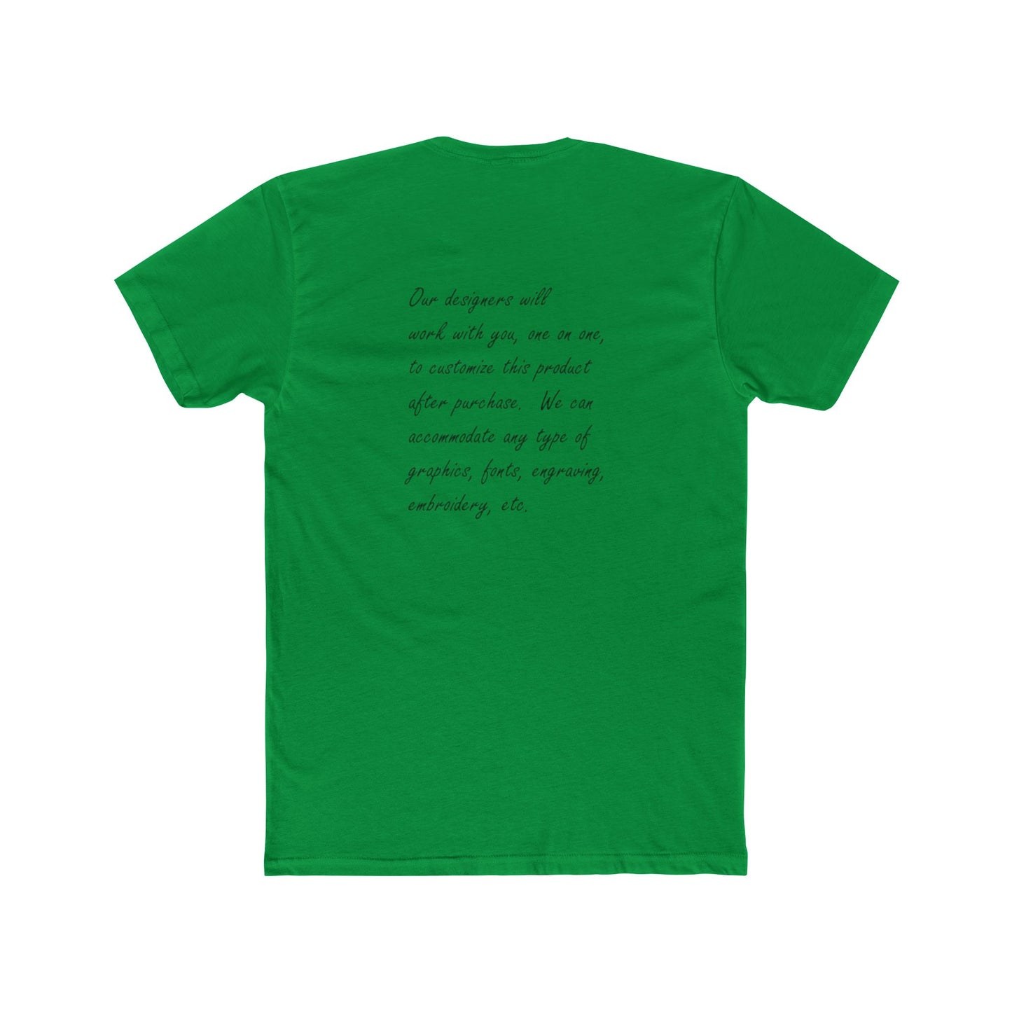 Customizable Unisex Crew Tee - perfect tshirt to highlight your event, business or brand